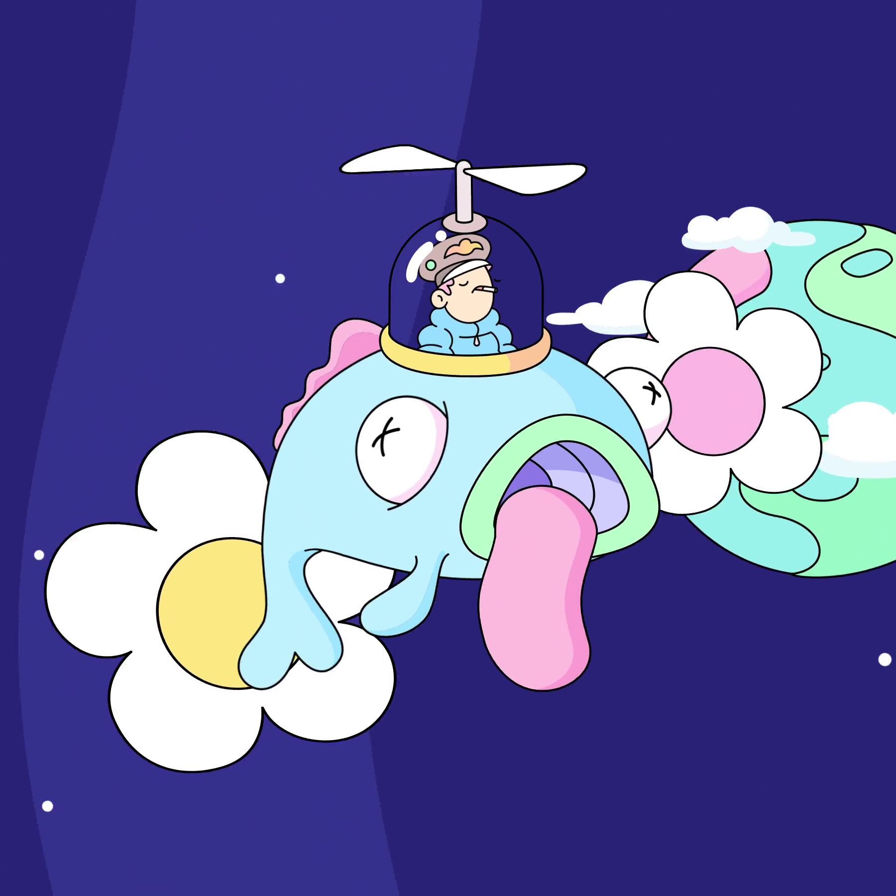 The Doodles Founders - Space Doodles - Space Doodle #9733 - NFT # 9733