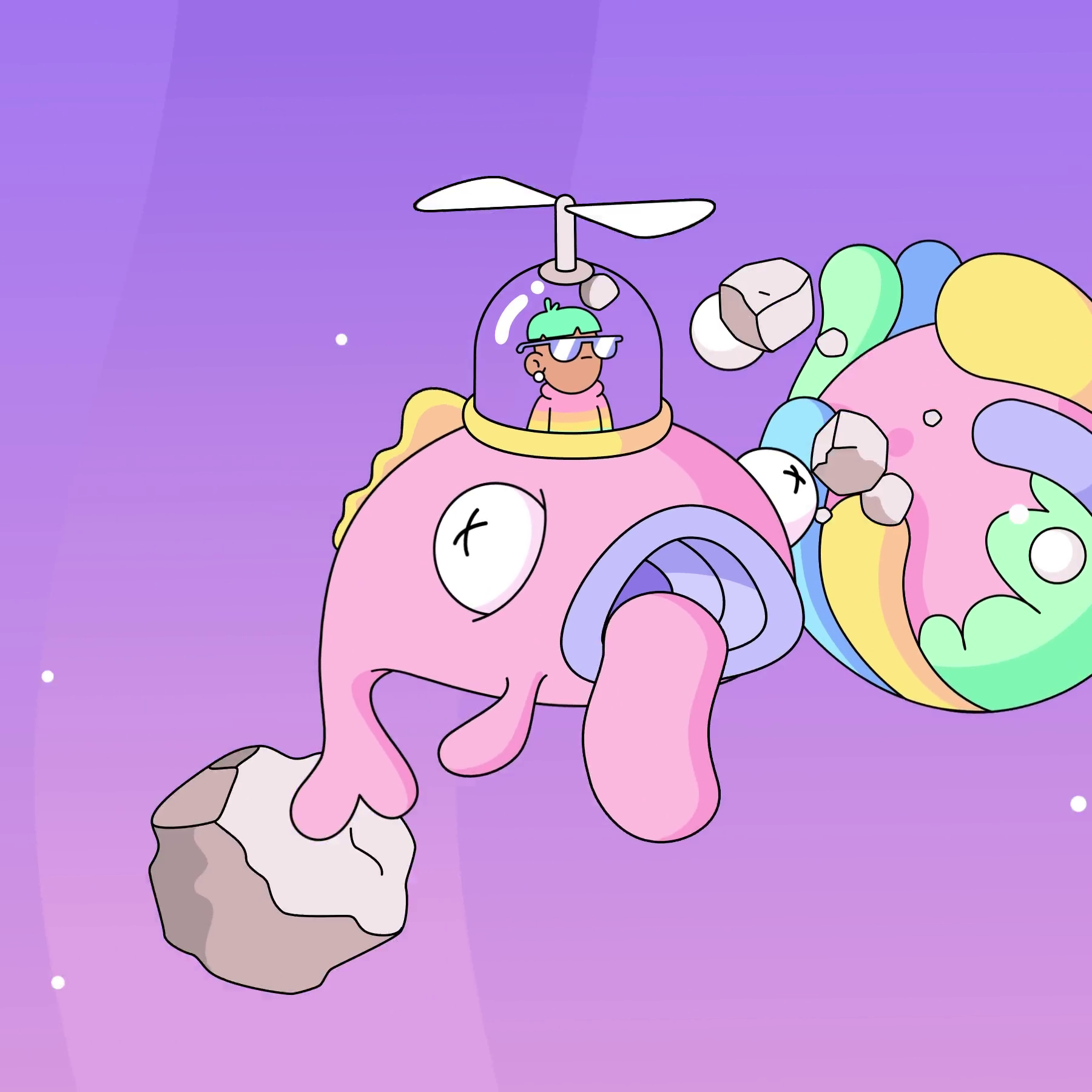 The Doodles Founders - Space Doodles - Space Doodle #9886 - NFT # 9886