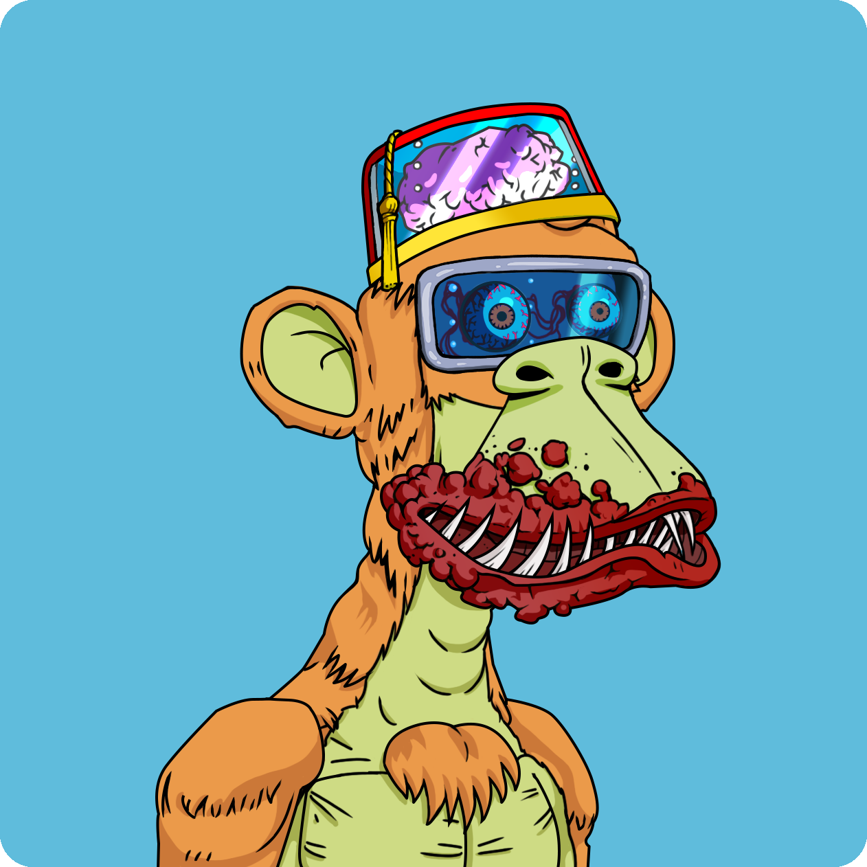 Yuga Labs - Mutant Ape Yacht Club - NFT # 8166