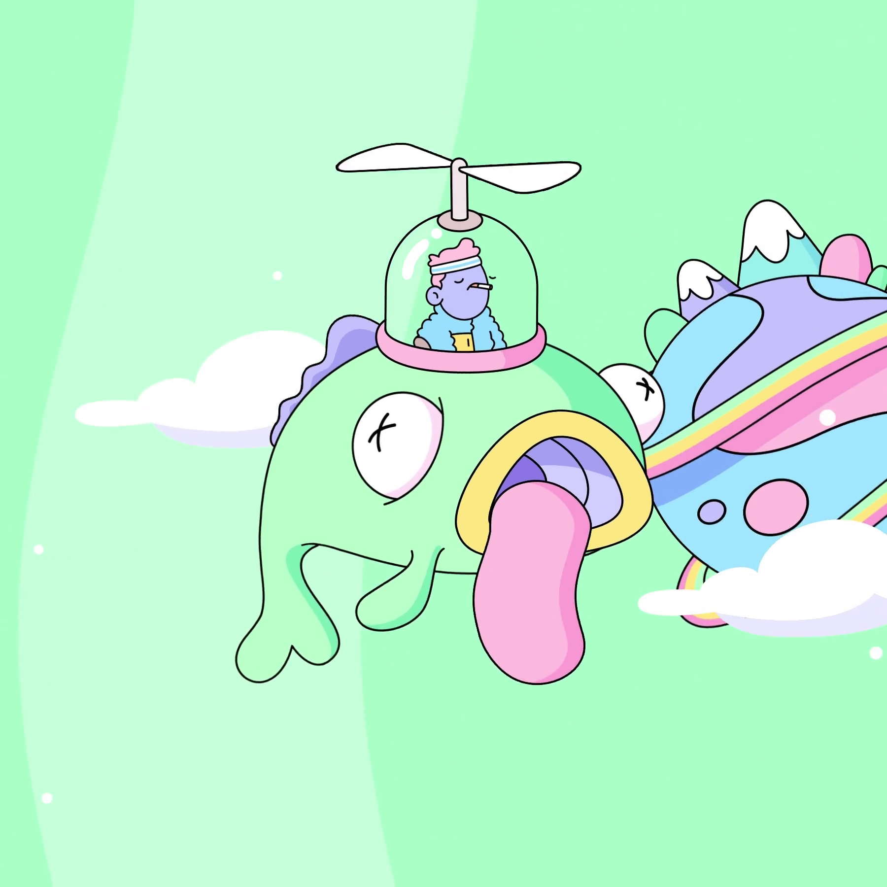 The Doodles Founders - Space Doodles - Space Doodle #482 - NFT # 482