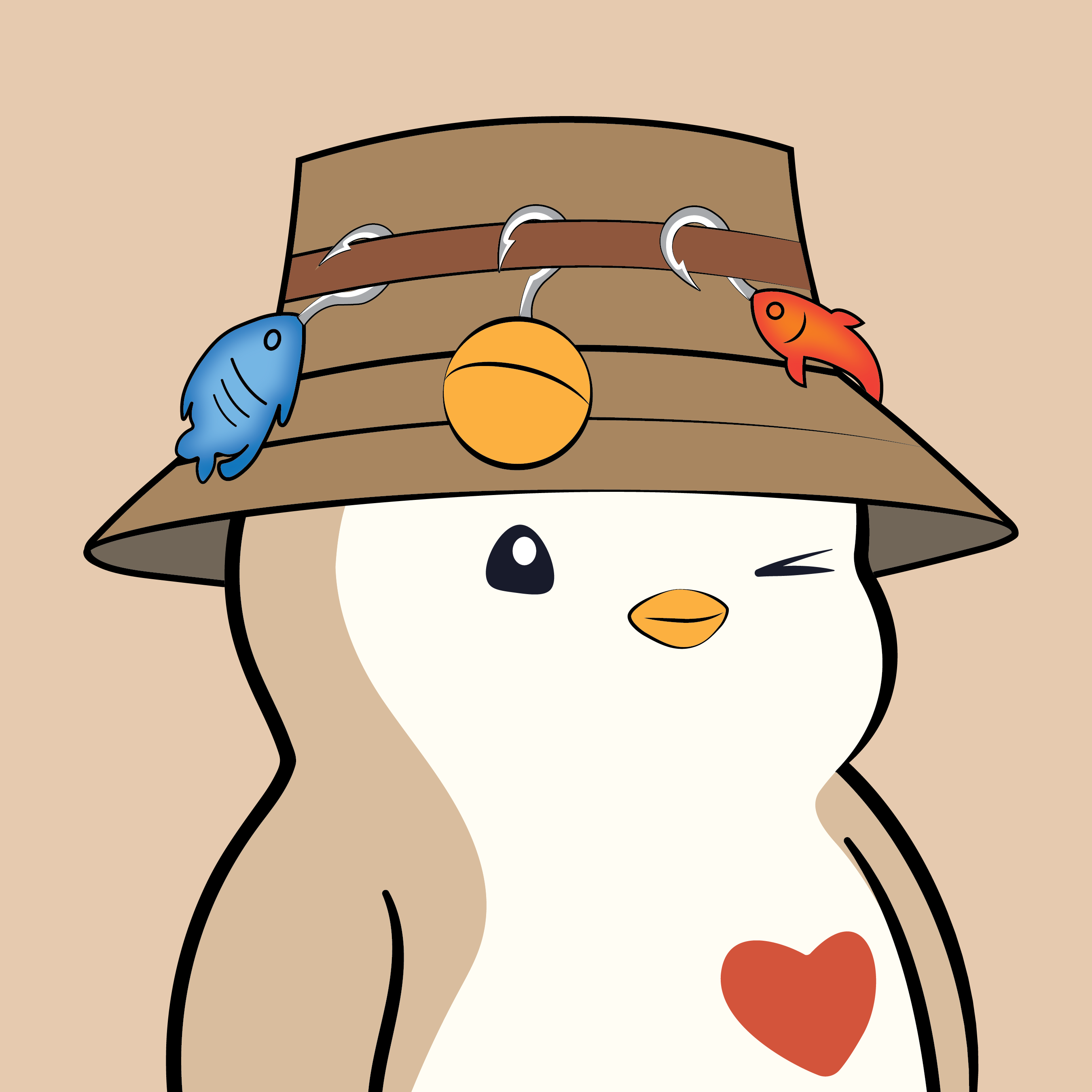 Pudgy Penguins - Pudgy Penguins - Pudgy Penguin #7105 - NFT # 7105