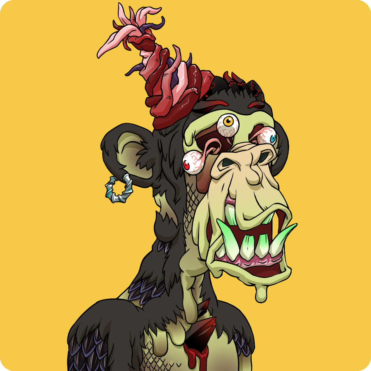 Yuga Labs - Mutant Ape Yacht Club - NFT # 7034