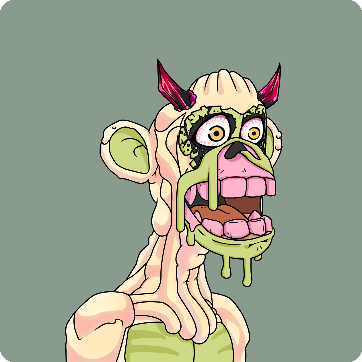 Yuga Labs - Mutant Ape Yacht Club - NFT # 9195