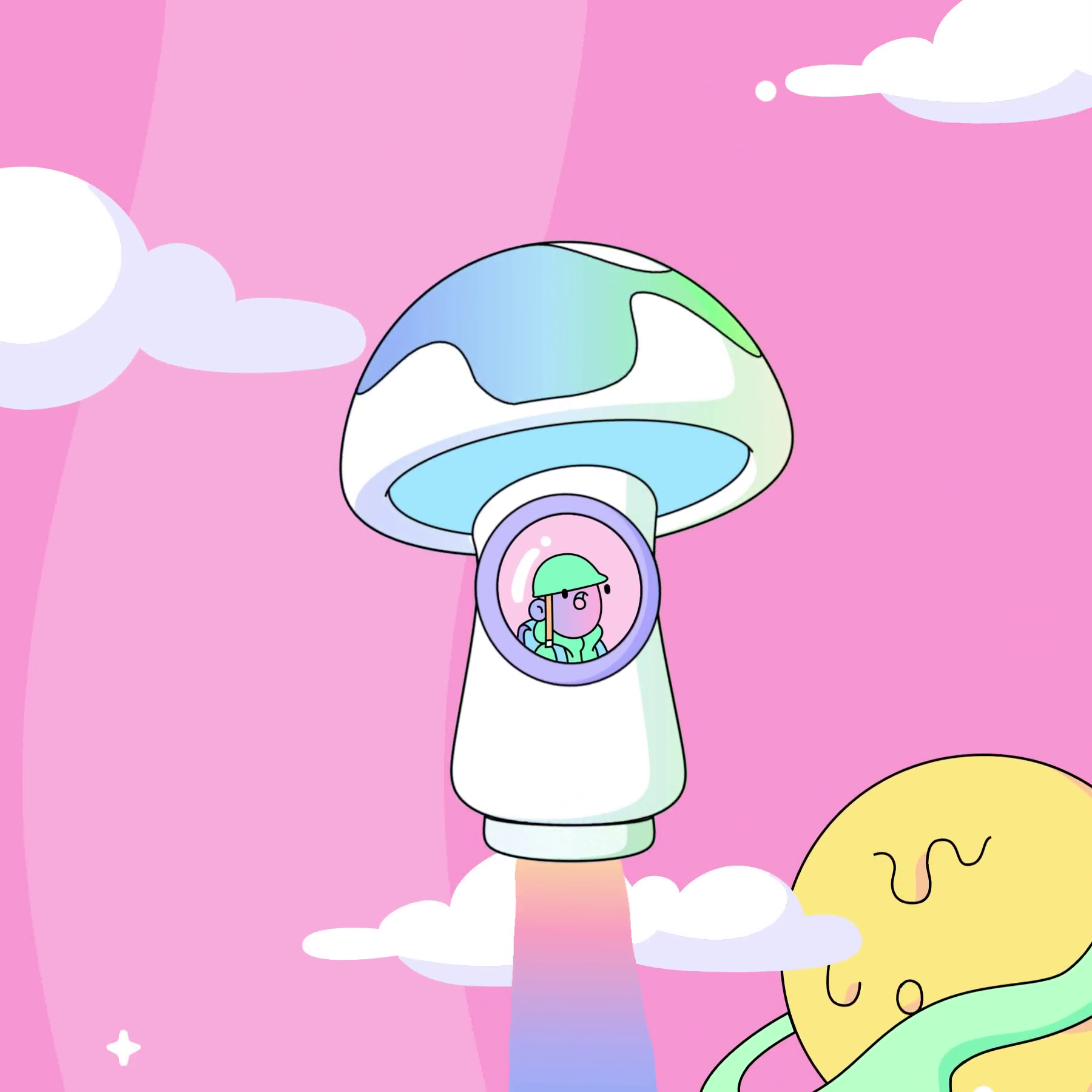 The Doodles Founders - Space Doodles - Space Doodle #9890 - NFT # 9890