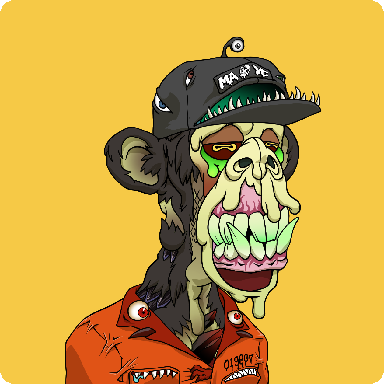 Yuga Labs - Mutant Ape Yacht Club - NFT # 21443