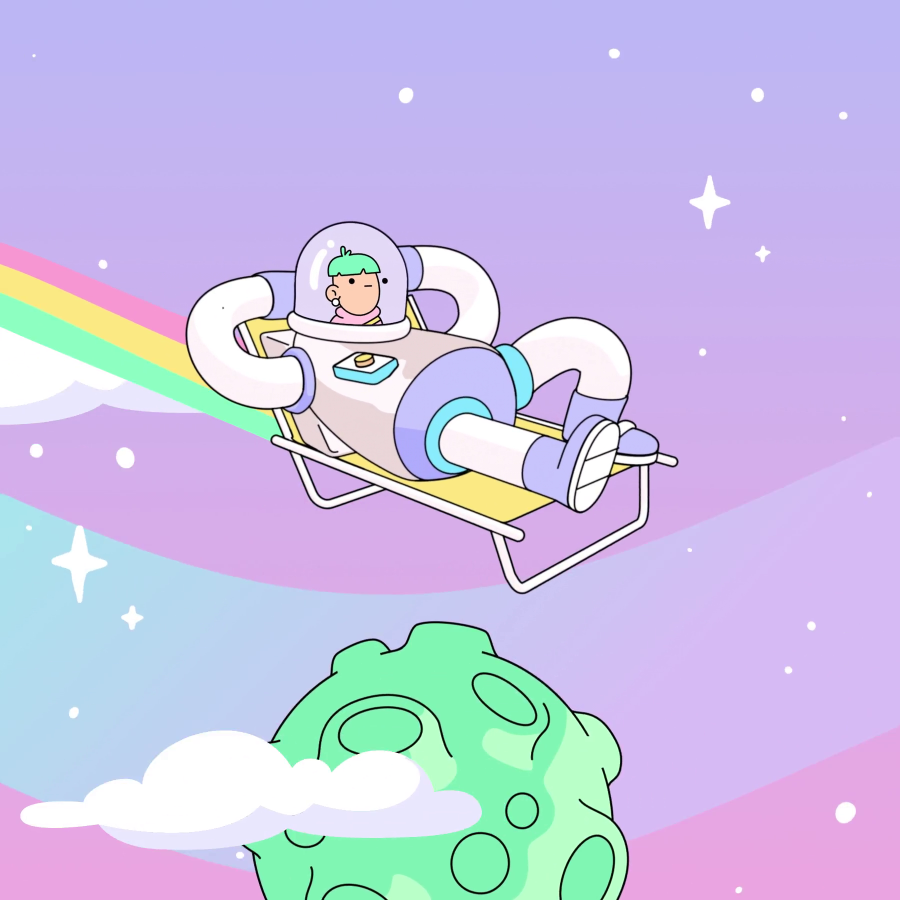 The Doodles Founders - Space Doodles - Space Doodle #9808 - NFT # 9808