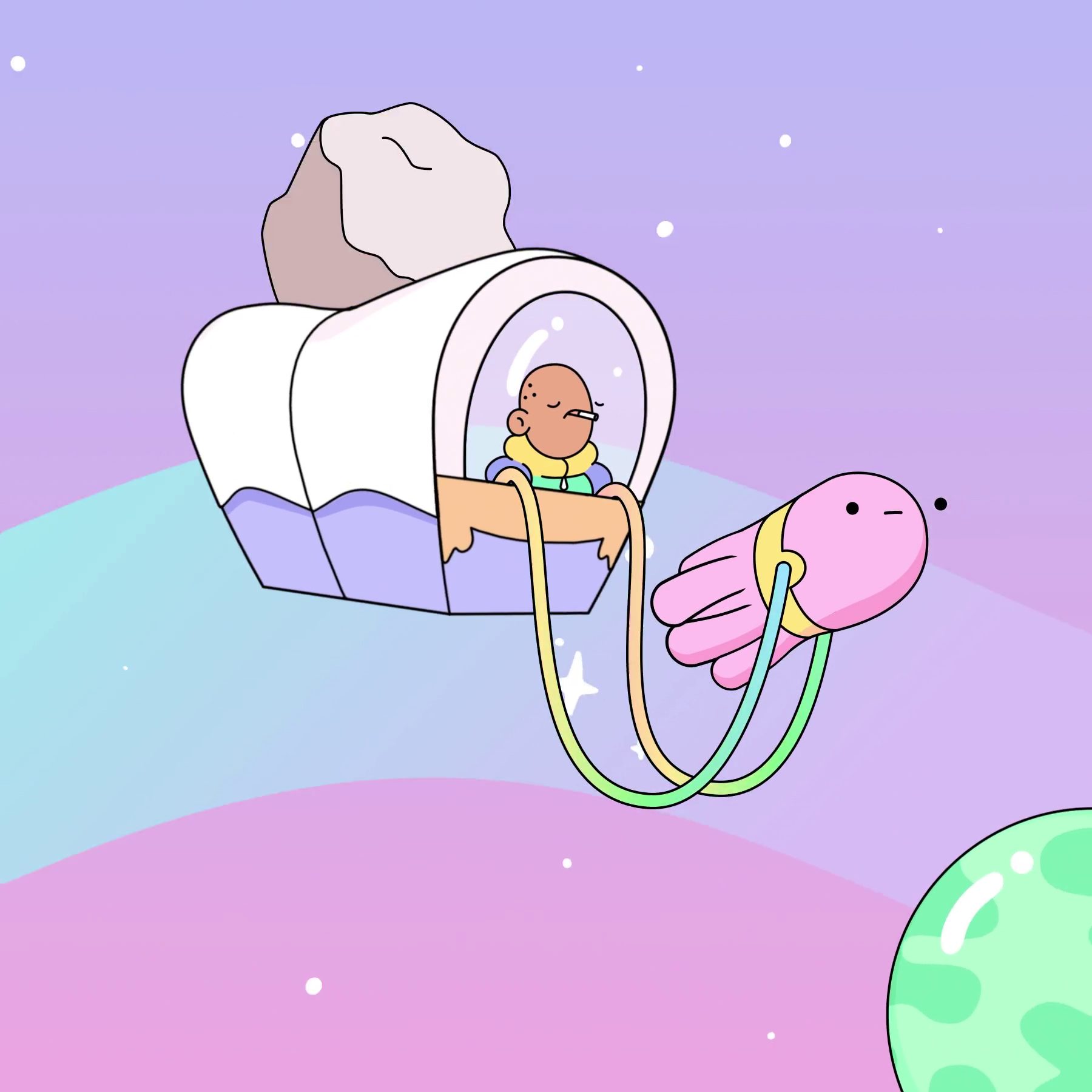 The Doodles Founders - Space Doodles - Space Doodle #413 - NFT # 413