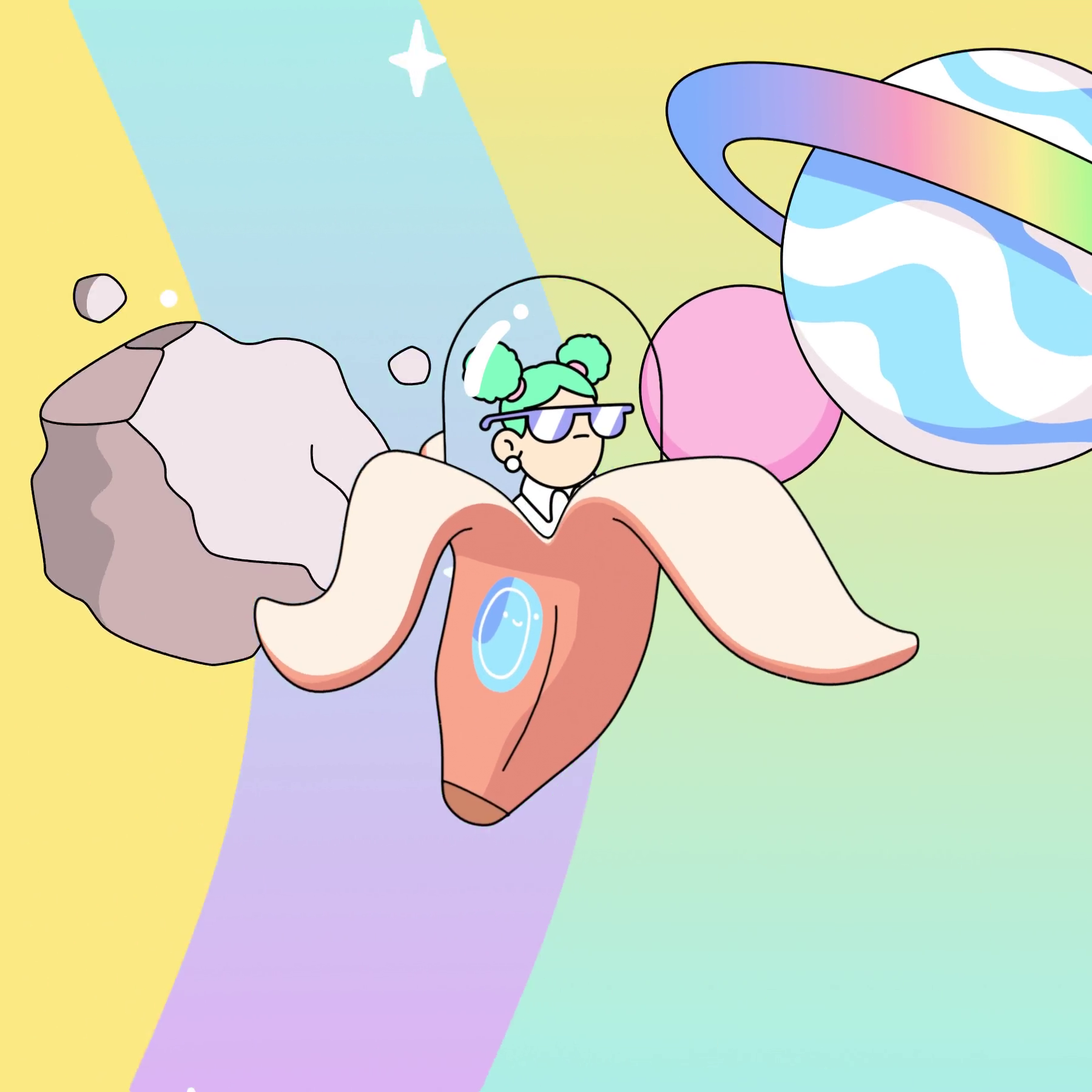 The Doodles Founders - Space Doodles - Space Doodle #431 - NFT # 431