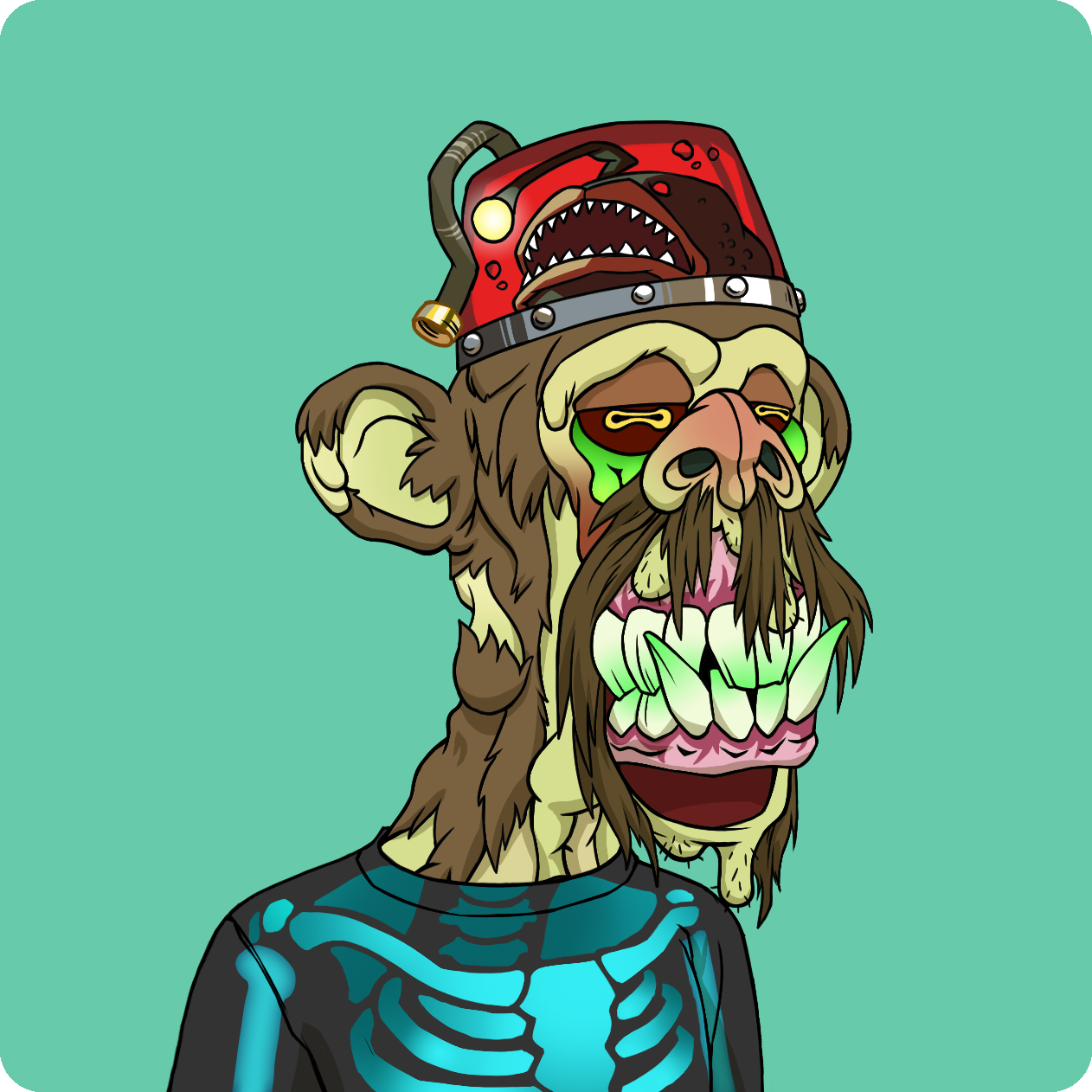 Yuga Labs - Mutant Ape Yacht Club - NFT # 3843