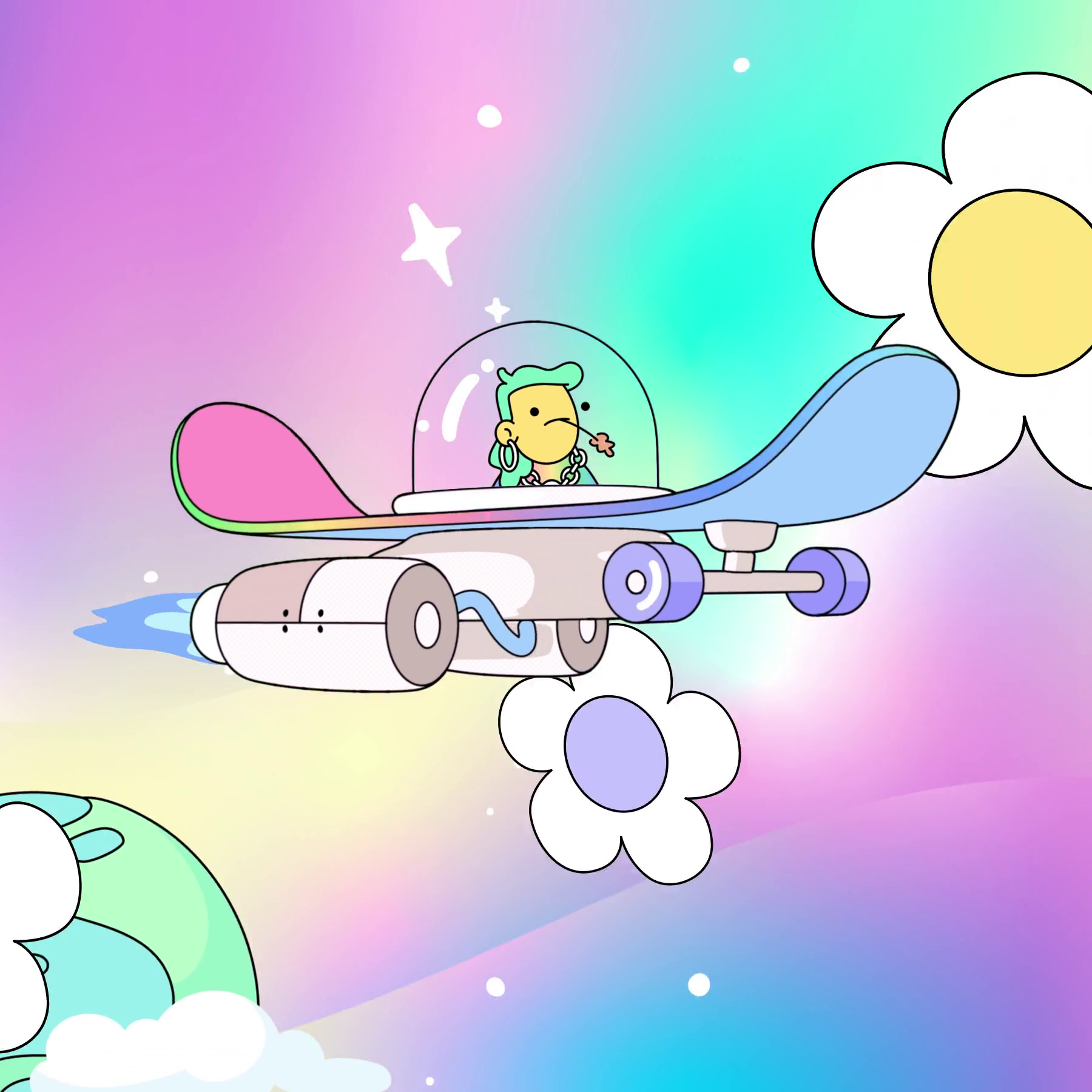 The Doodles Founders - Space Doodles - Space Doodle #142 - NFT # 142