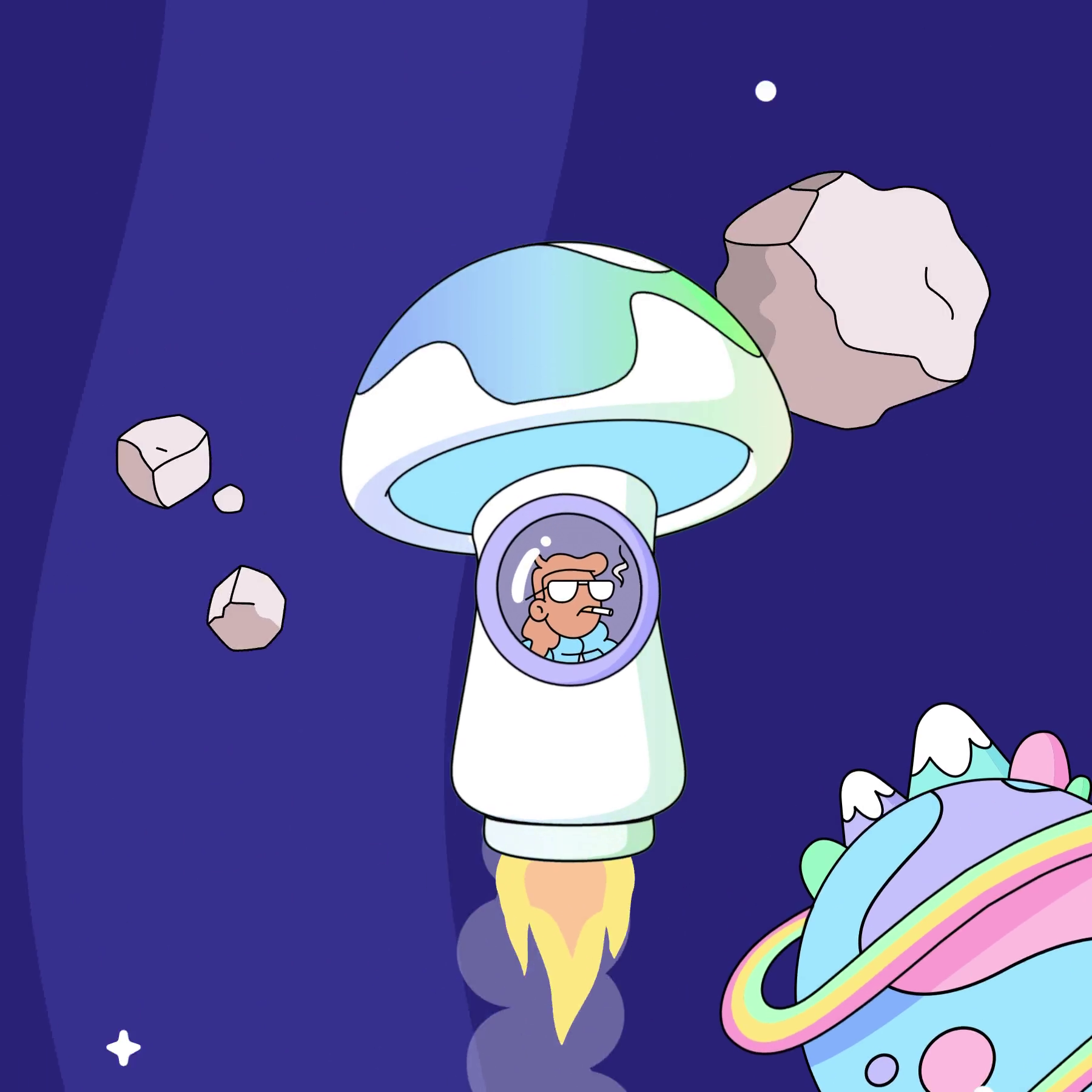 The Doodles Founders - Space Doodles - Space Doodle #437 - NFT # 437