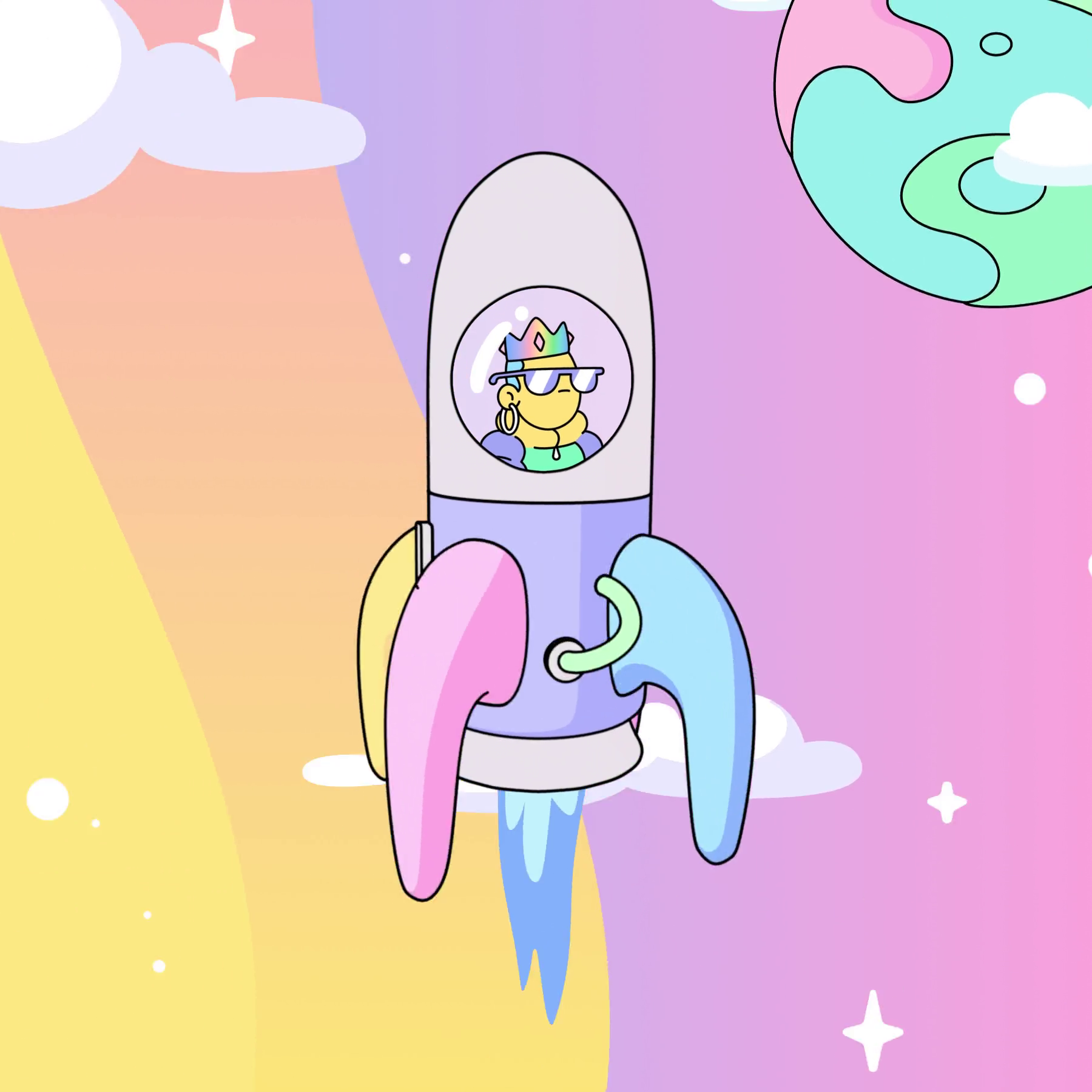 The Doodles Founders - Space Doodles - Space Doodle #330 - NFT # 330