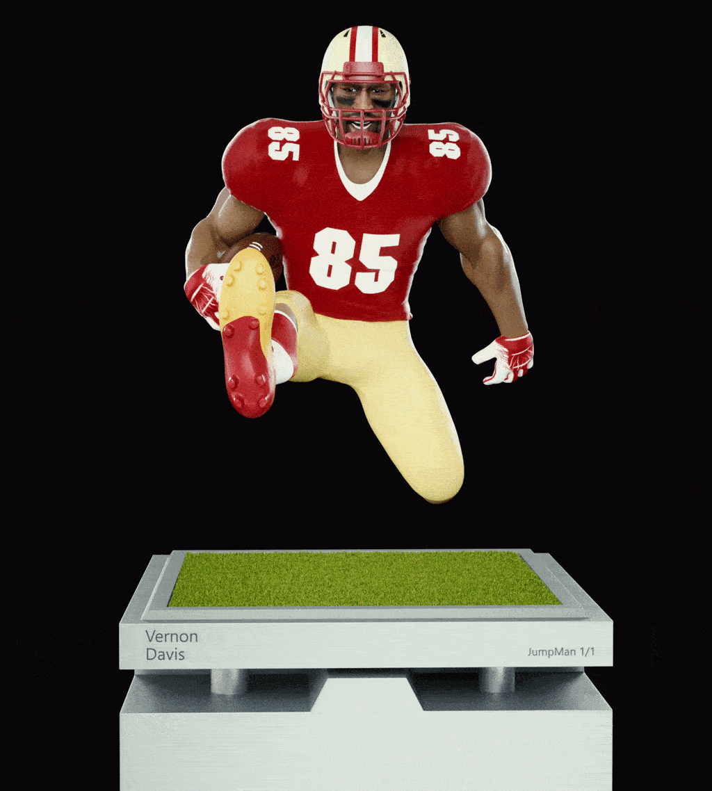 Vernon Davis - Rarible Marketplace v1 - Vernon Davis Collection - Jump Man *Golden Ticket* - NFT # 682970