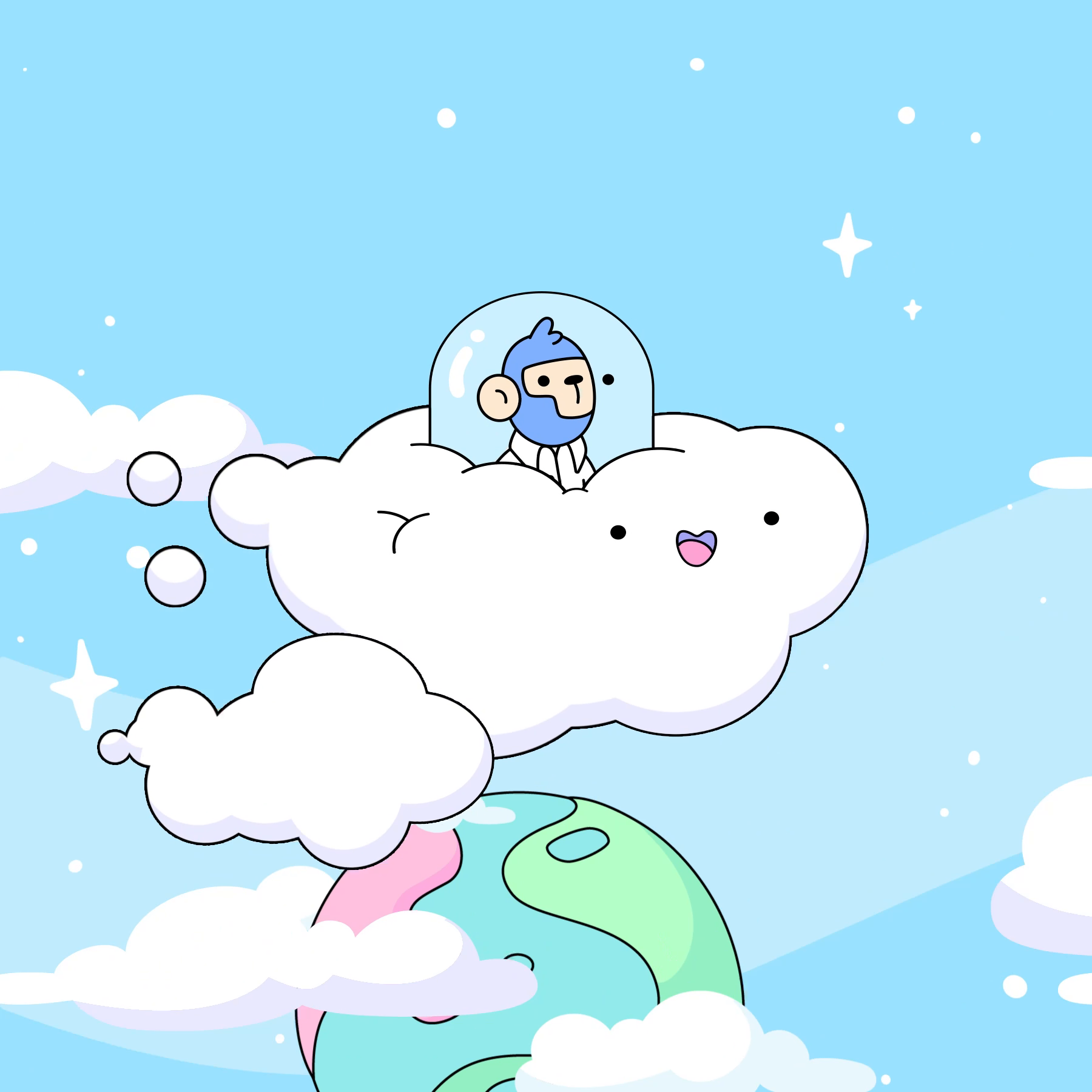 The Doodles Founders - Space Doodles - Space Doodle #21 - NFT # 21