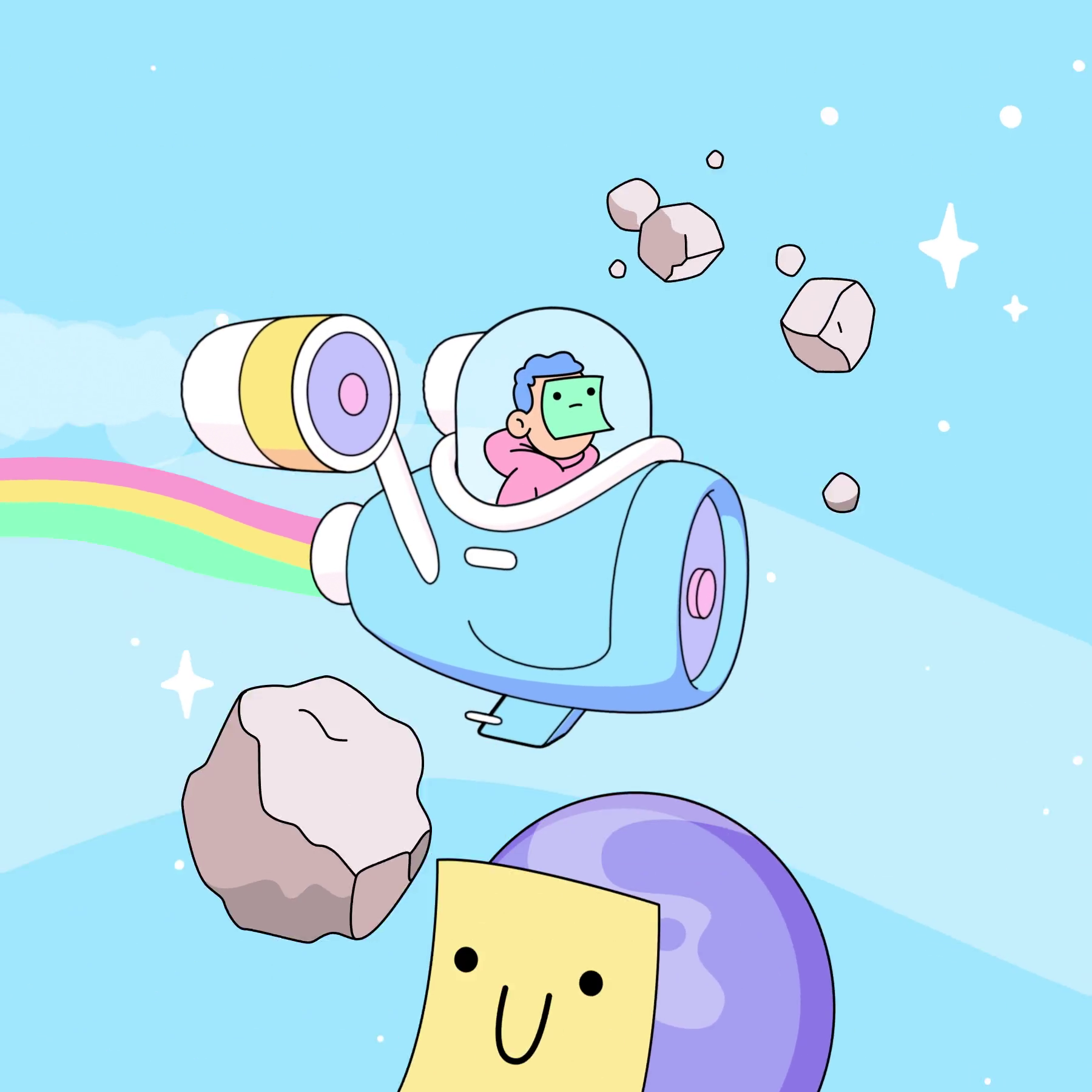 The Doodles Founders - Space Doodles - Space Doodle #455 - NFT # 455