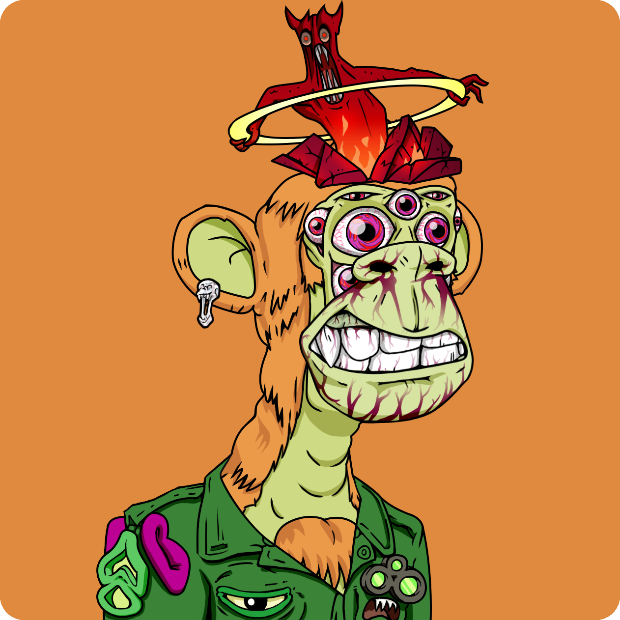 Yuga Labs - Mutant Ape Yacht Club - NFT # 3672