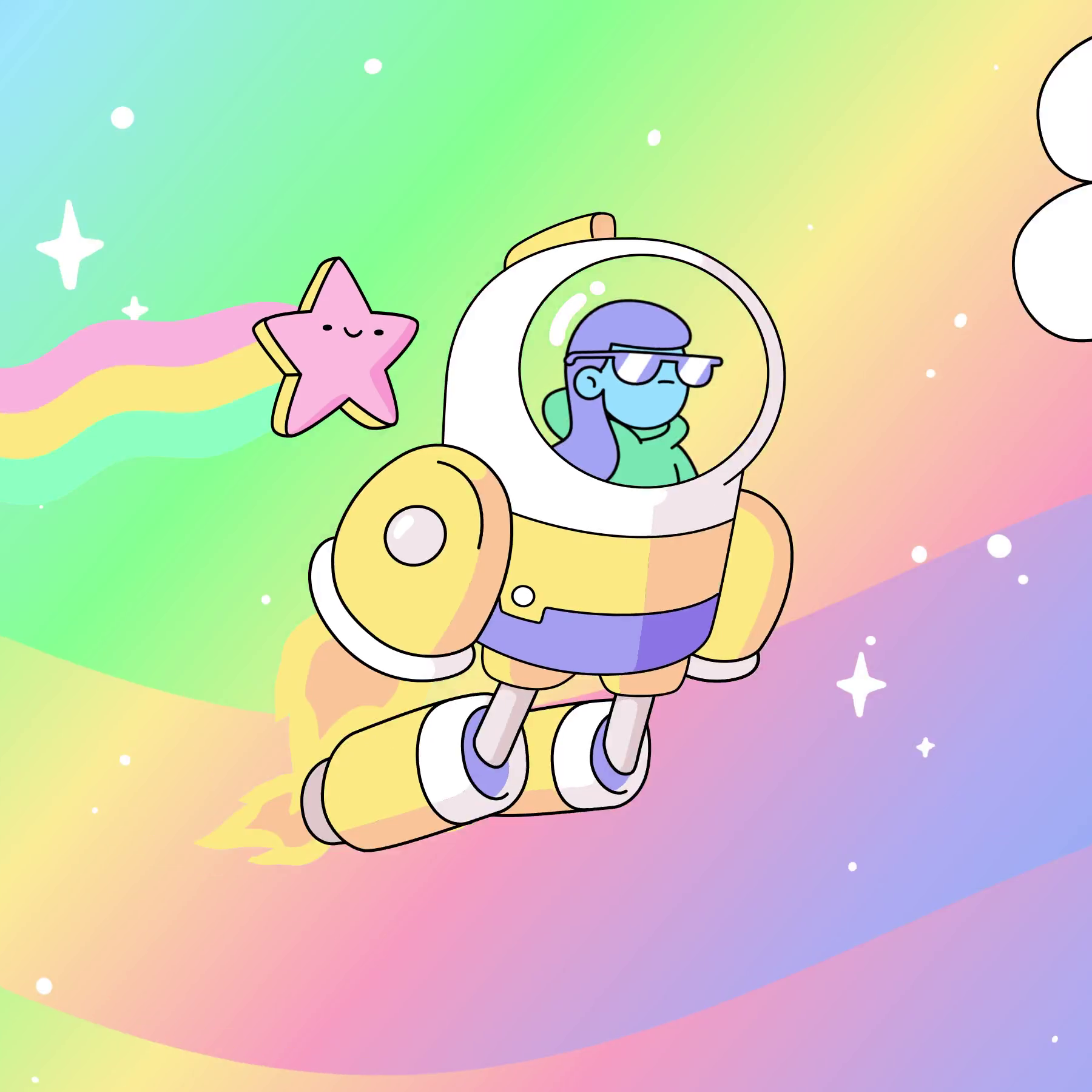 The Doodles Founders - Space Doodles - Space Doodle #9960 - NFT # 9960