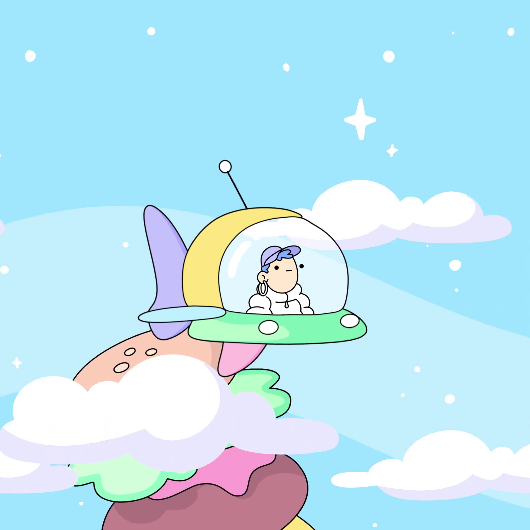 The Doodles Founders - Space Doodles - Space Doodle #9787 - NFT # 9787