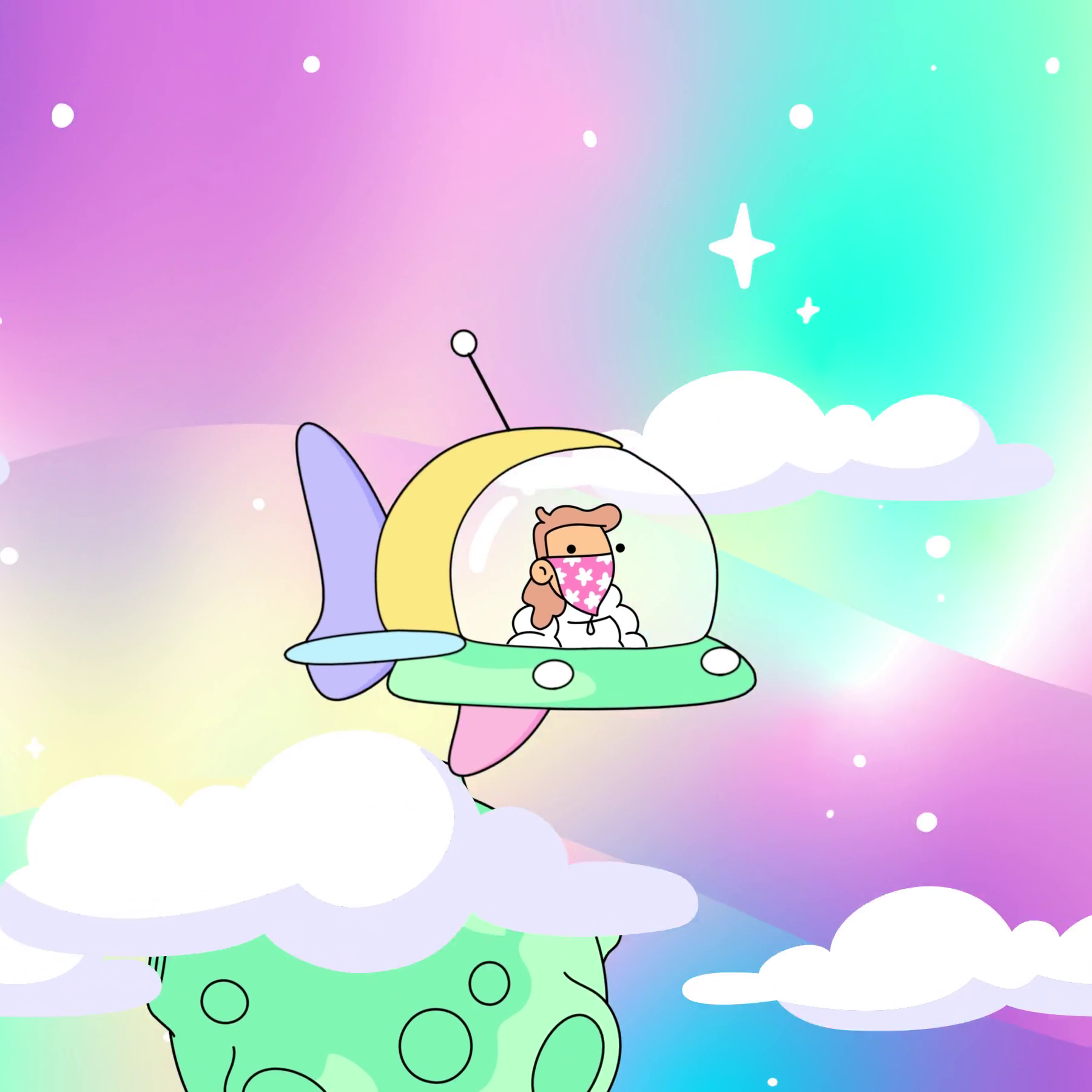 The Doodles Founders - Space Doodles - Space Doodle #274 - NFT # 274