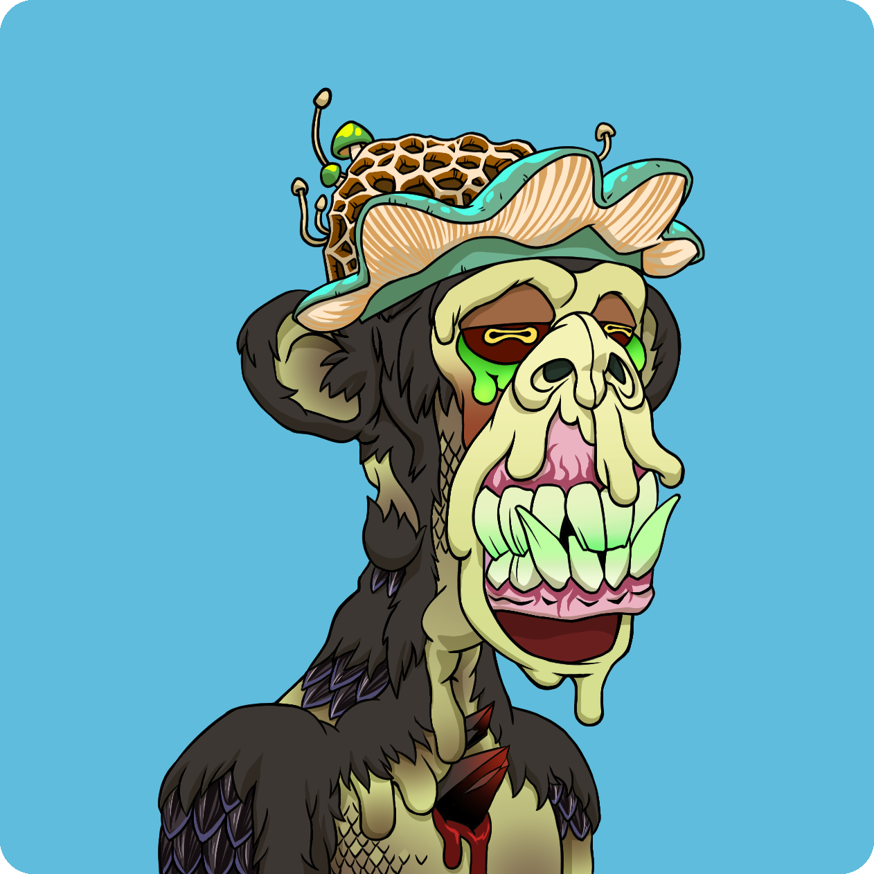 Yuga Labs - Mutant Ape Yacht Club - NFT # 3744