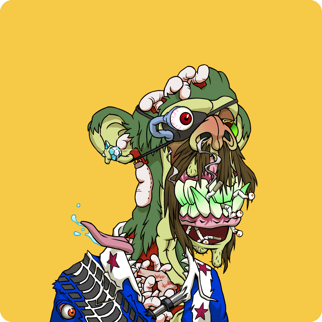 Yuga Labs - Mutant Ape Yacht Club - NFT # 3042