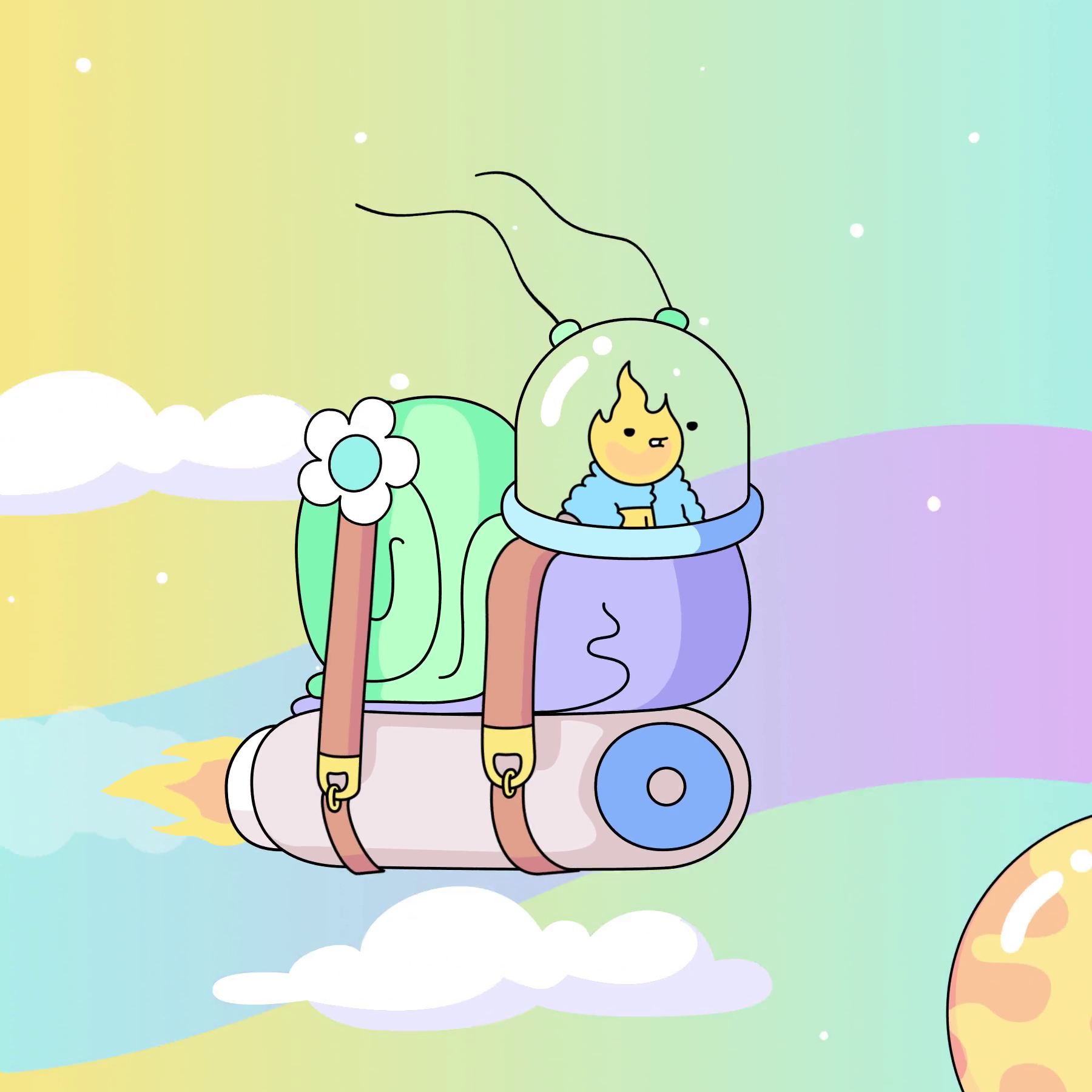 The Doodles Founders - Space Doodles - Space Doodle #215 - NFT # 215