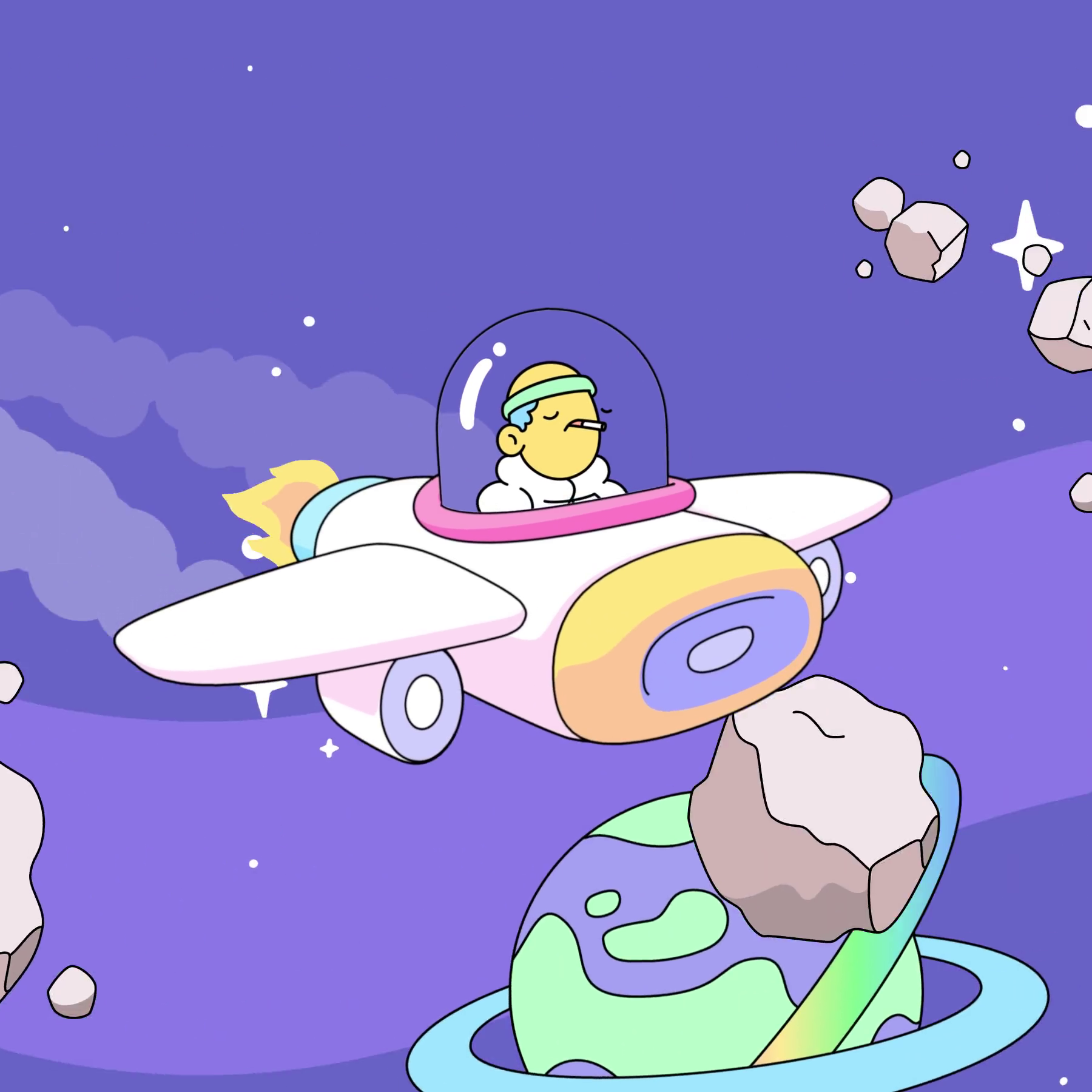 The Doodles Founders - Space Doodles - Space Doodle #9853 - NFT # 9853