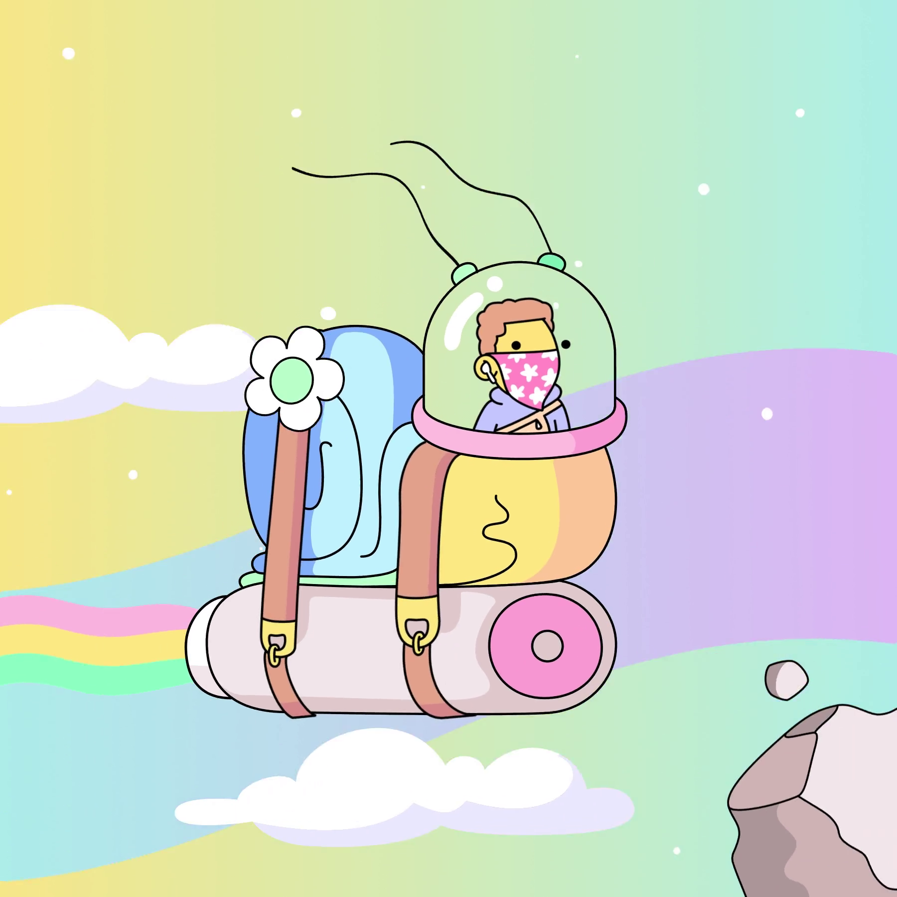 The Doodles Founders - Space Doodles - Space Doodle #9768 - NFT # 9768