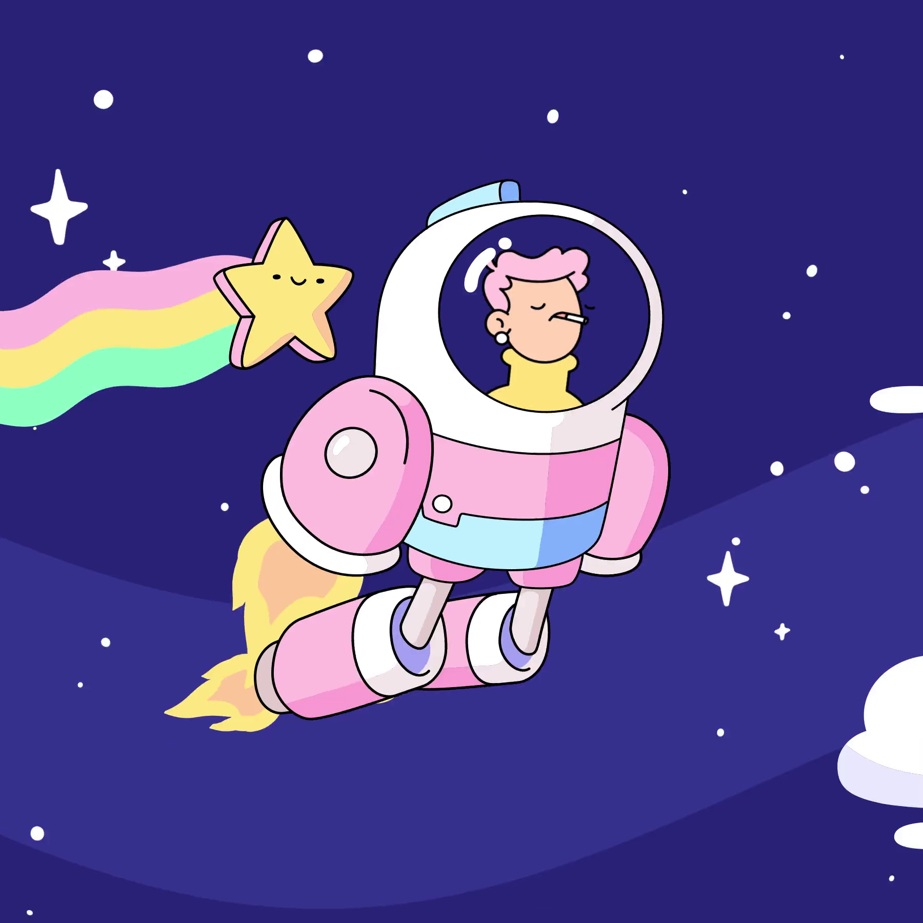 The Doodles Founders - Space Doodles - Space Doodle #9795 - NFT # 9795