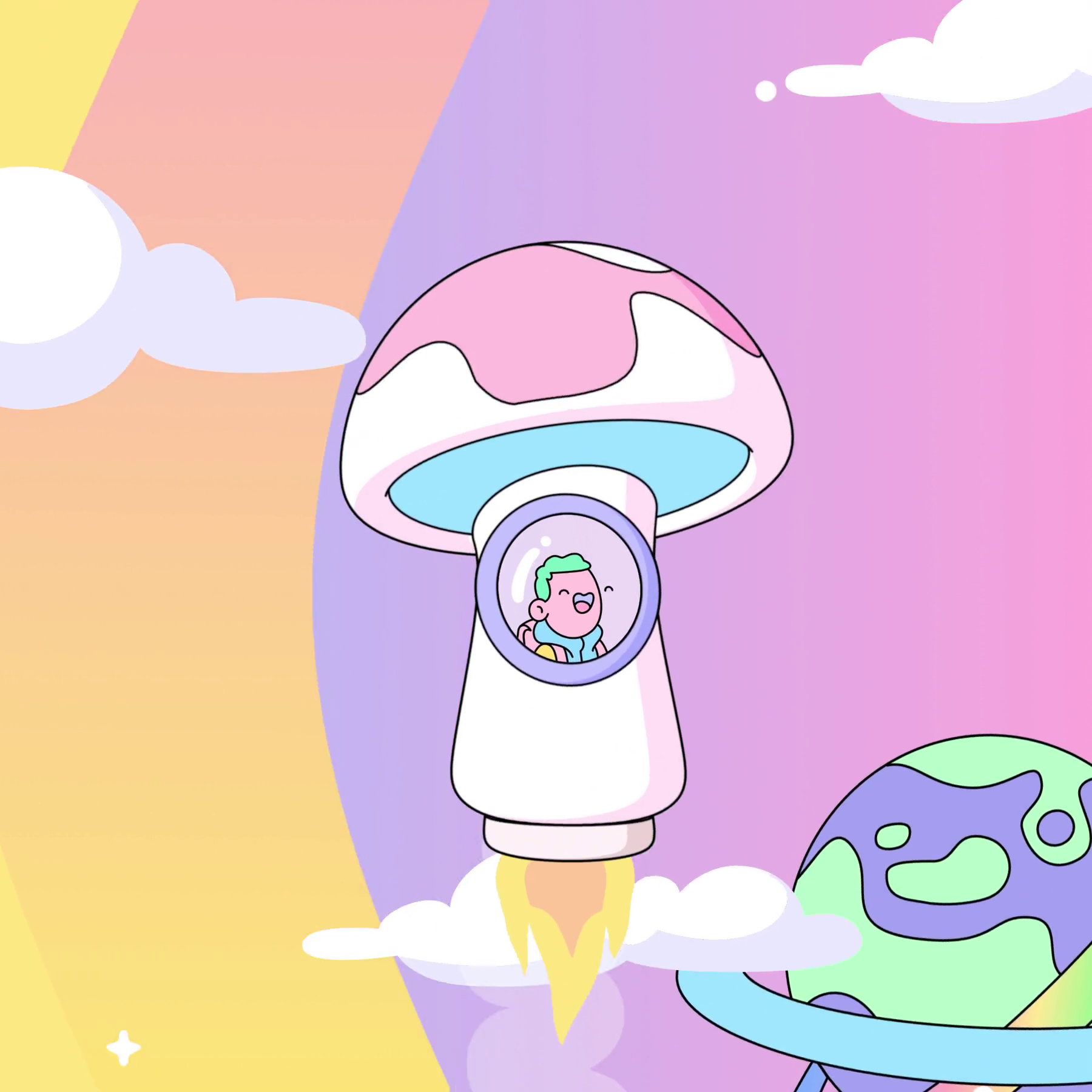 The Doodles Founders - Space Doodles - Space Doodle #9741 - NFT # 9741