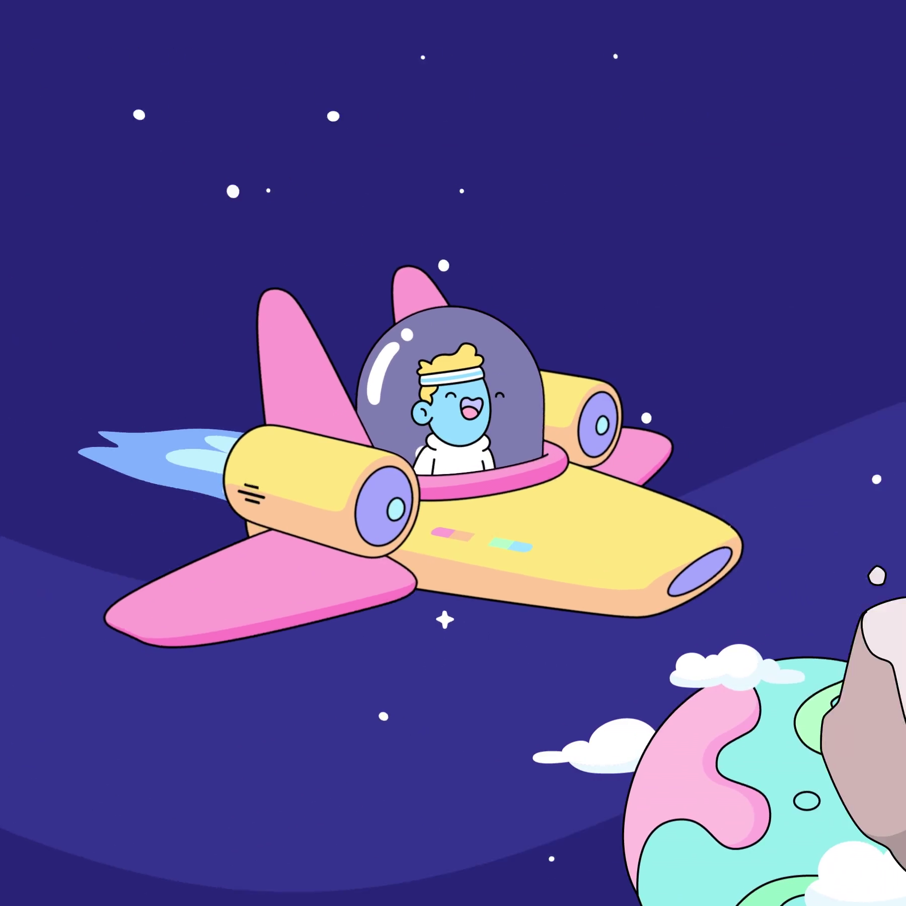 The Doodles Founders - Space Doodles - Space Doodle #9919 - NFT # 9919