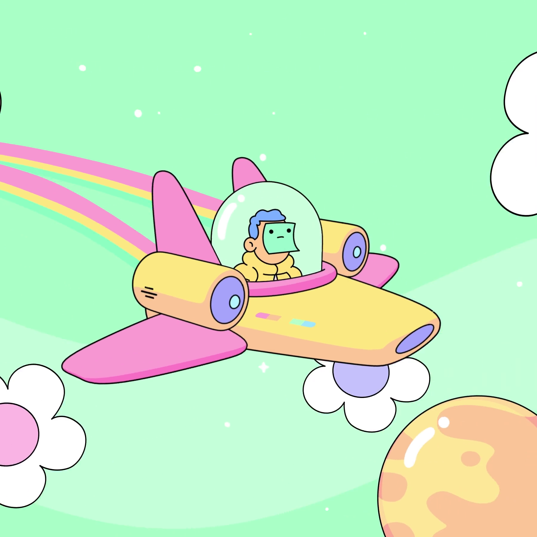 The Doodles Founders - Space Doodles - Space Doodle #80 - NFT # 80