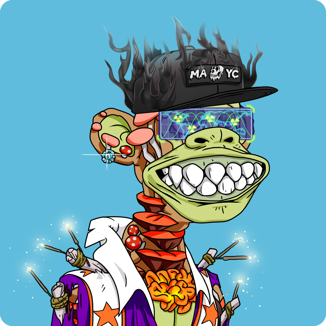 Yuga Labs - Mutant Ape Yacht Club - NFT # 3222