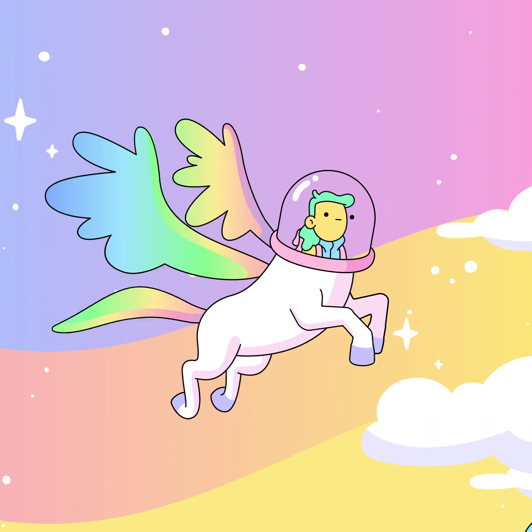 The Doodles Founders - Space Doodles - Space Doodle #370 - NFT # 370