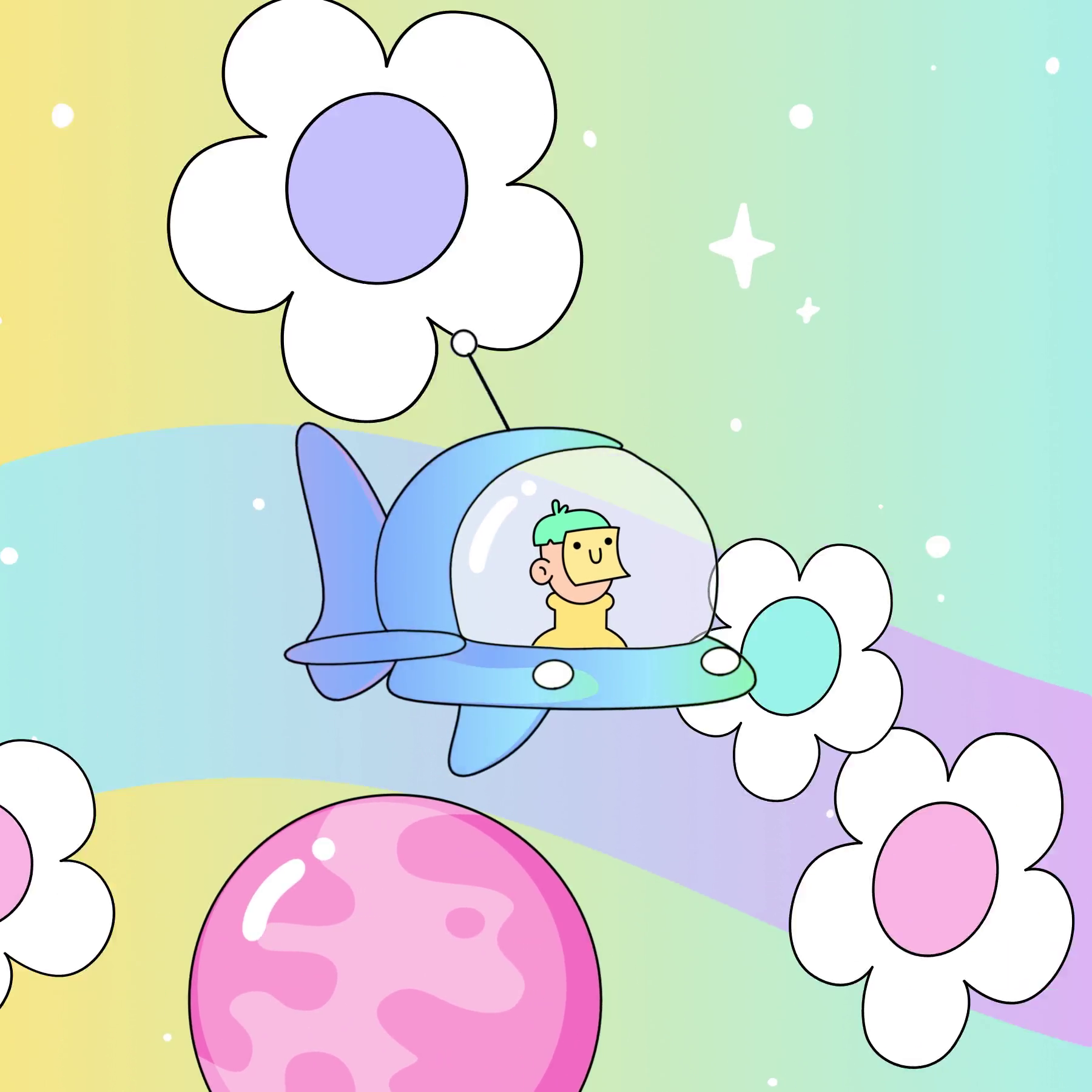 The Doodles Founders - Space Doodles - Space Doodle #9936 - NFT # 9936