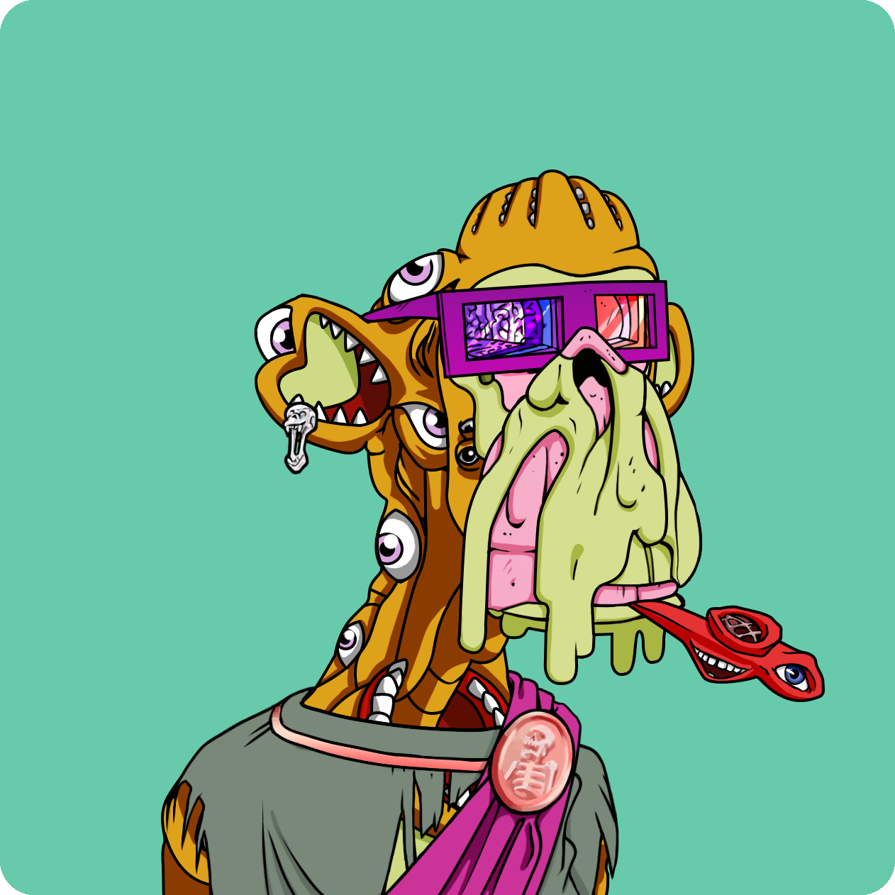 Yuga Labs - Mutant Ape Yacht Club - NFT # 9136