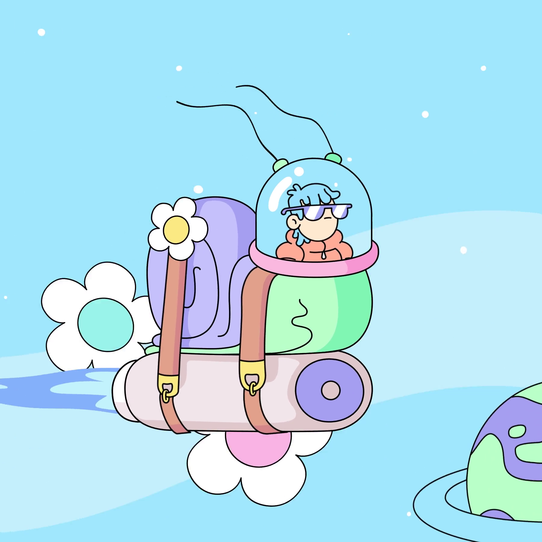 The Doodles Founders - Space Doodles - Space Doodle #9844 - NFT # 9844