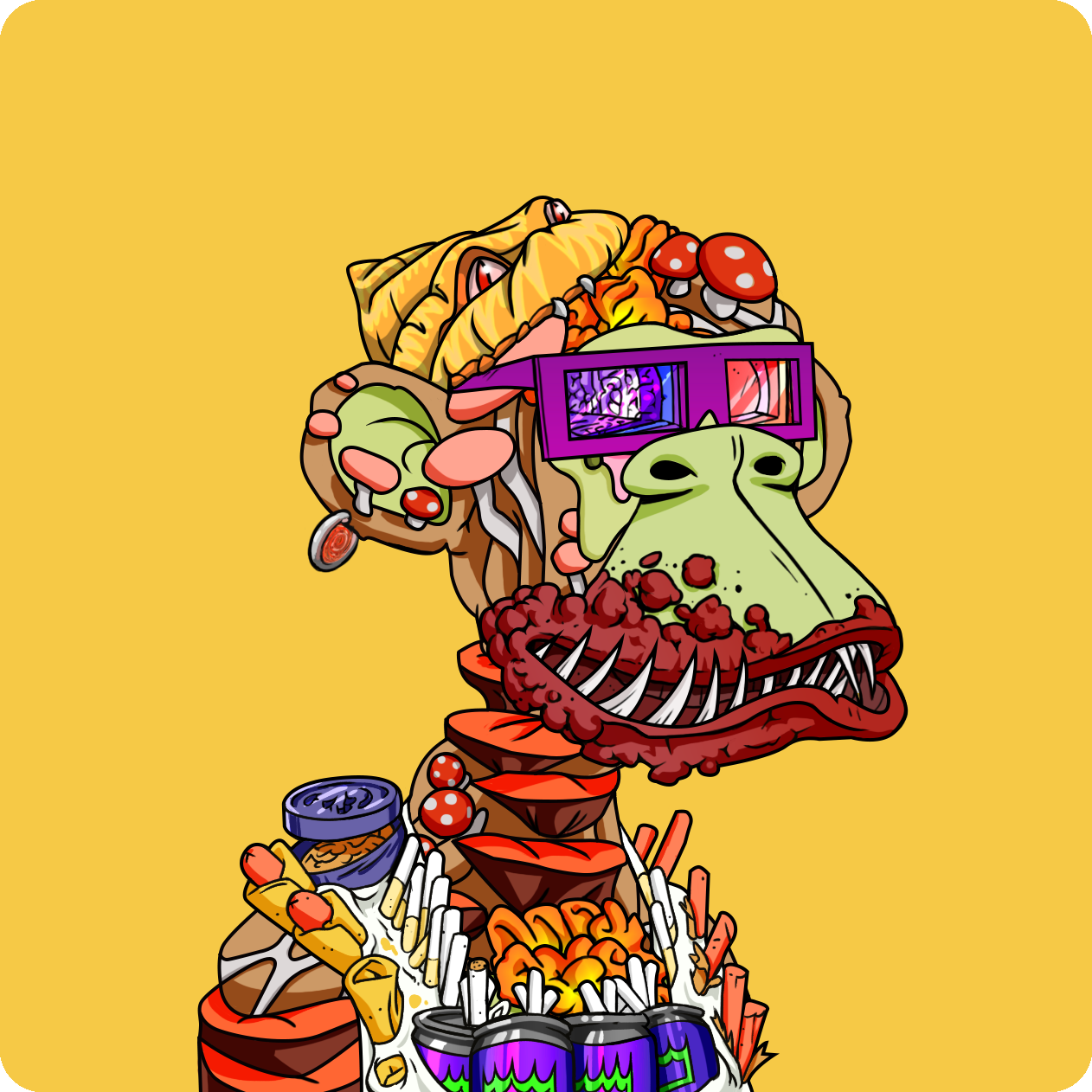 Yuga Labs - Mutant Ape Yacht Club - NFT # 13744