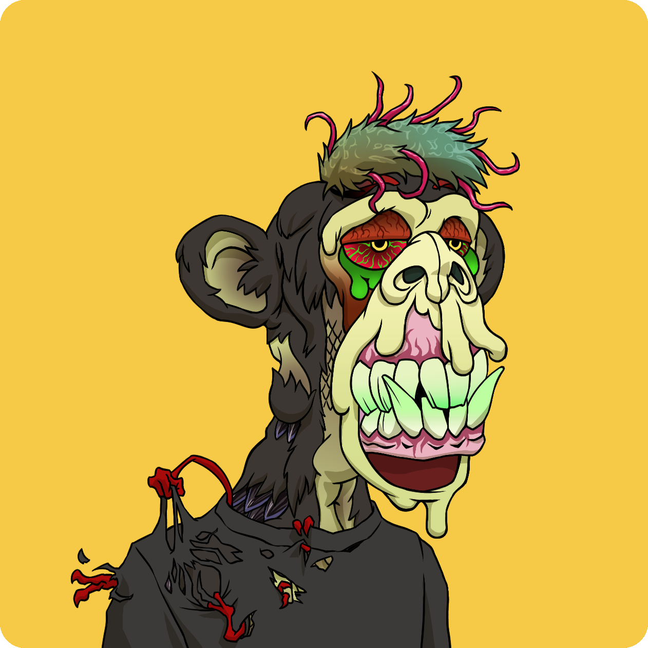 Yuga Labs - Mutant Ape Yacht Club - NFT # 3168