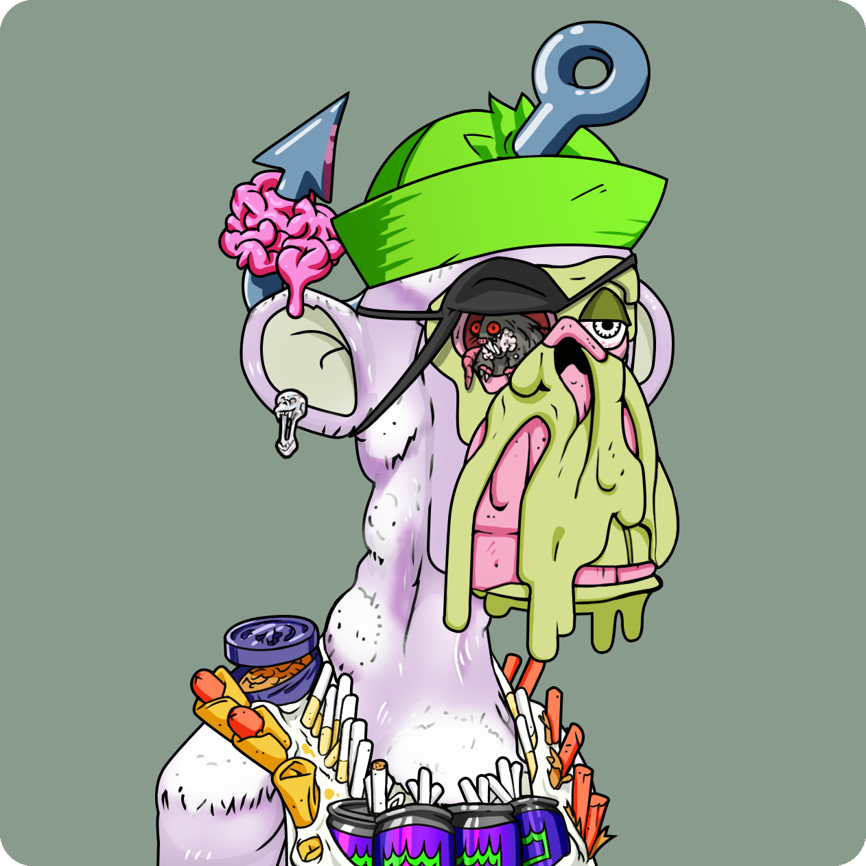 Yuga Labs - Mutant Ape Yacht Club - NFT # 2818