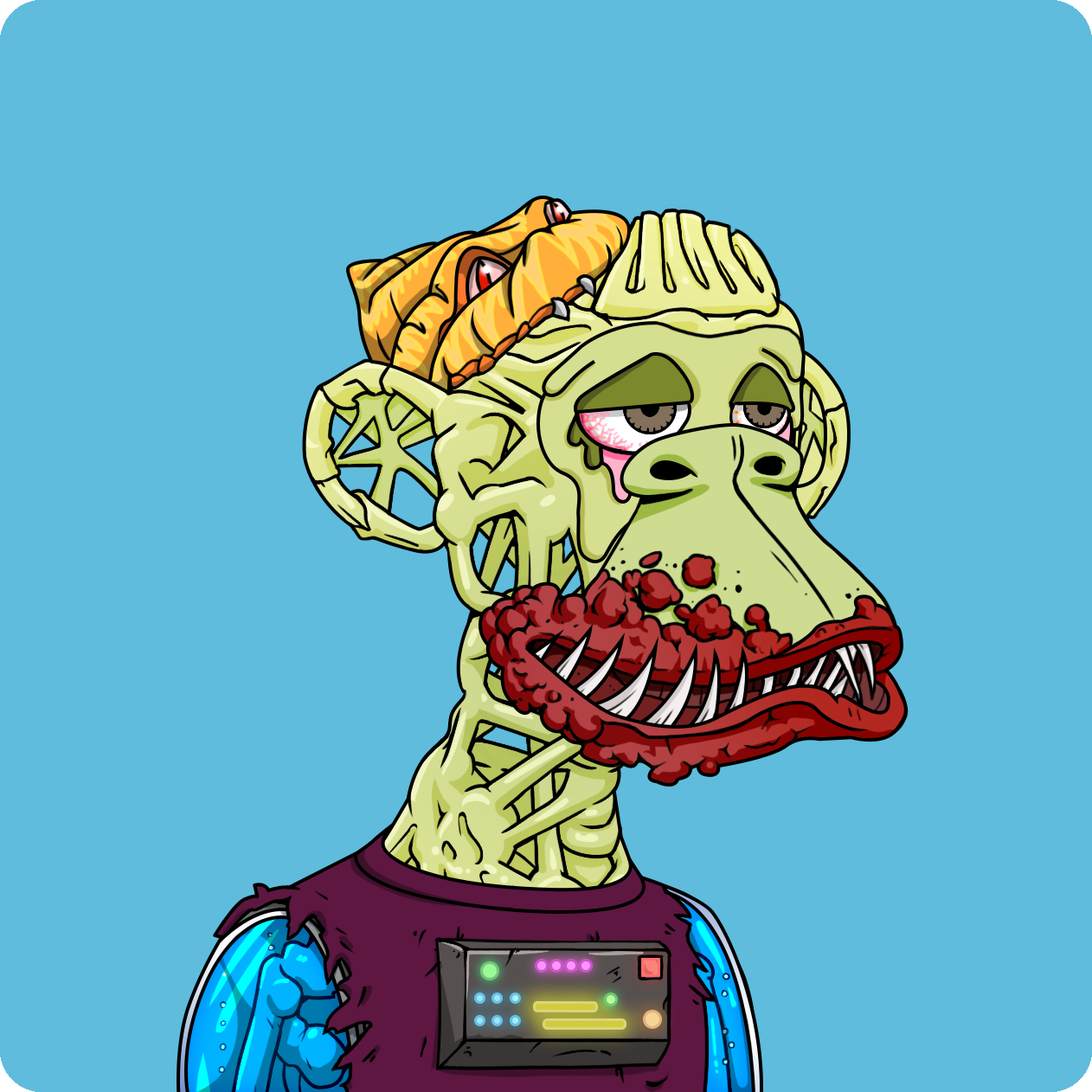 Yuga Labs - Mutant Ape Yacht Club - NFT # 3654