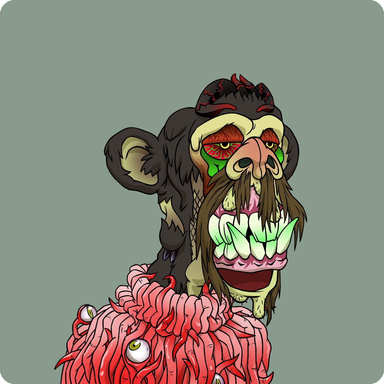 Yuga Labs - Mutant Ape Yacht Club - NFT # 3263