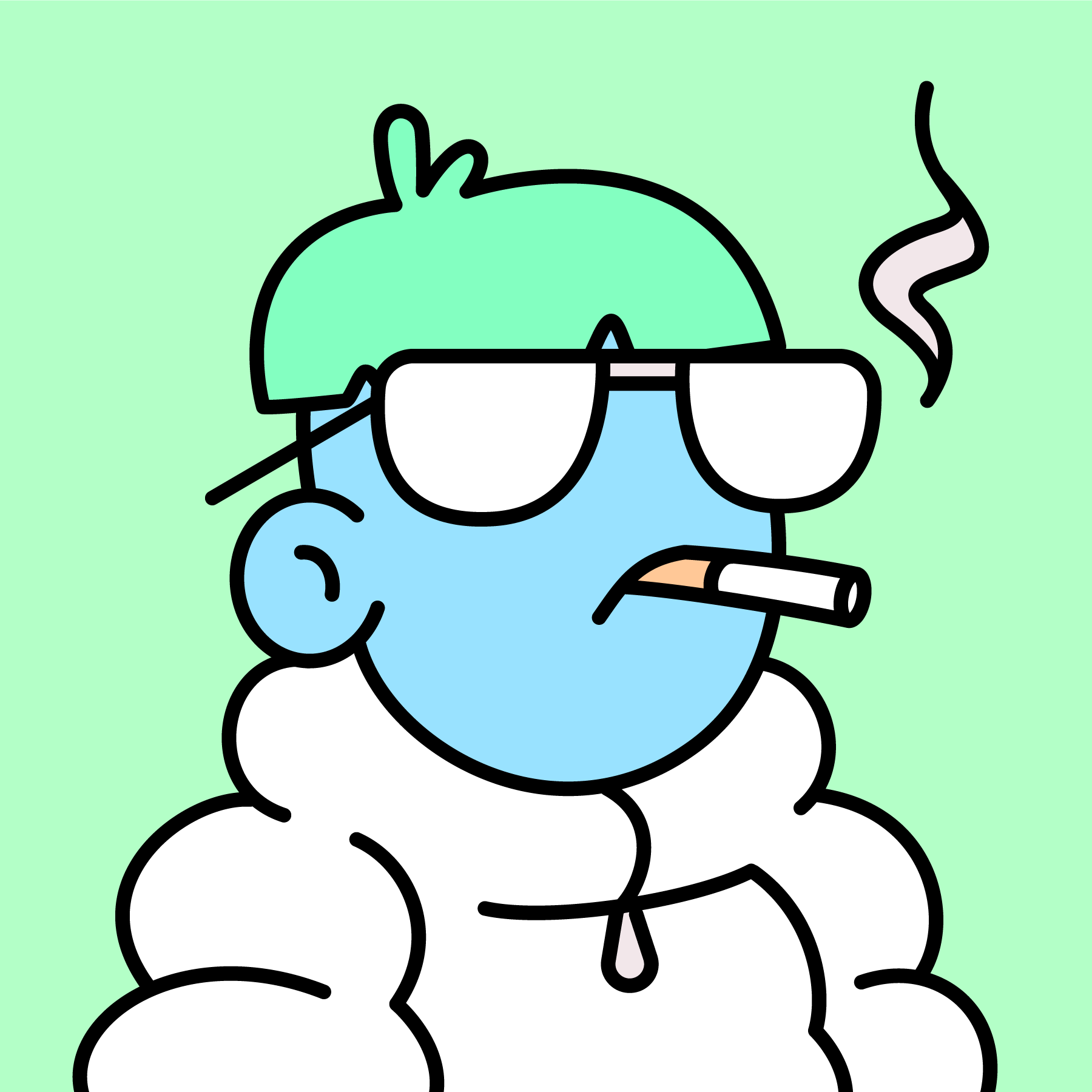 The Doodles Founders - Doodles - Doodle #9166 - NFT # 9166