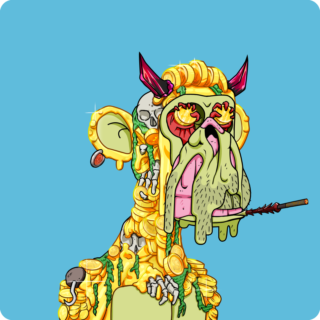 Yuga Labs - Mutant Ape Yacht Club - NFT # 6910