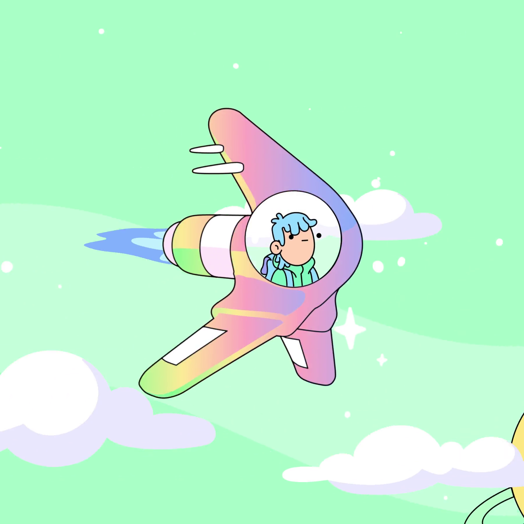 The Doodles Founders - Space Doodles - Space Doodle #9845 - NFT # 9845