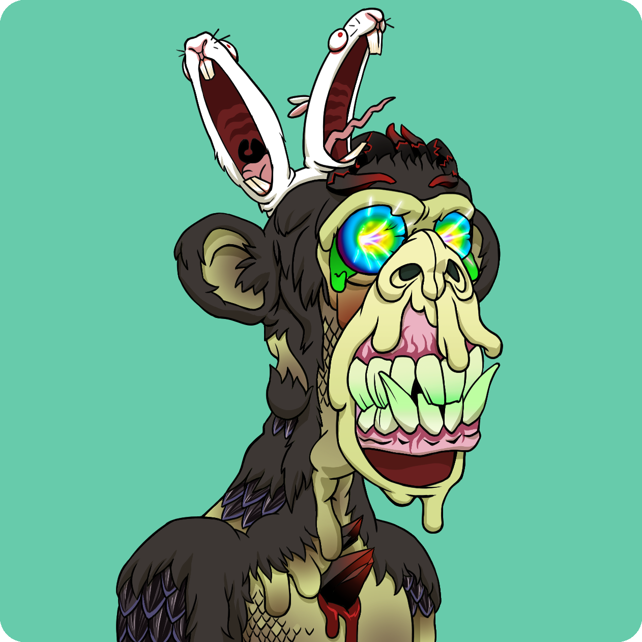 Yuga Labs - Mutant Ape Yacht Club - NFT # 1350