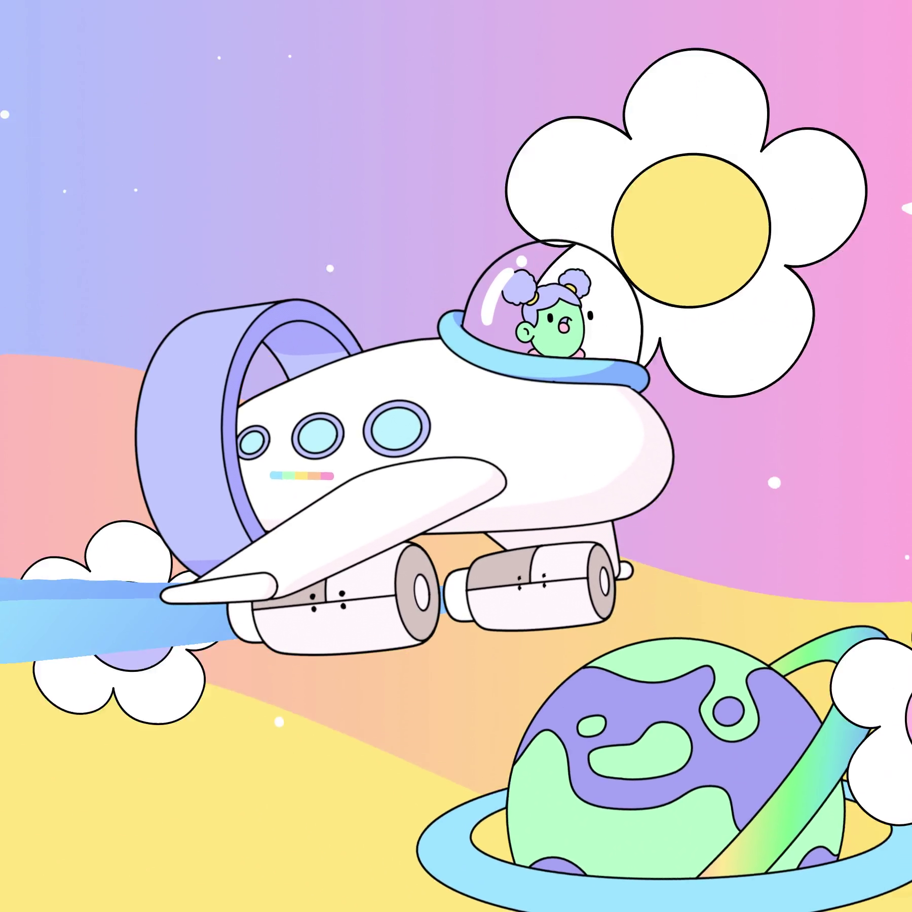 The Doodles Founders - Space Doodles - Space Doodle #210 - NFT # 210