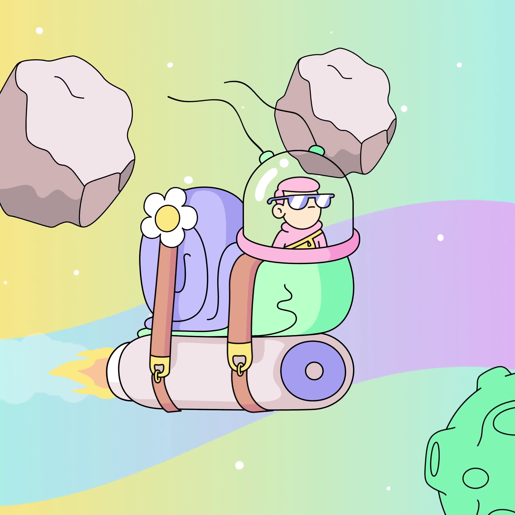 The Doodles Founders - Space Doodles - Space Doodle #9958 - NFT # 9958