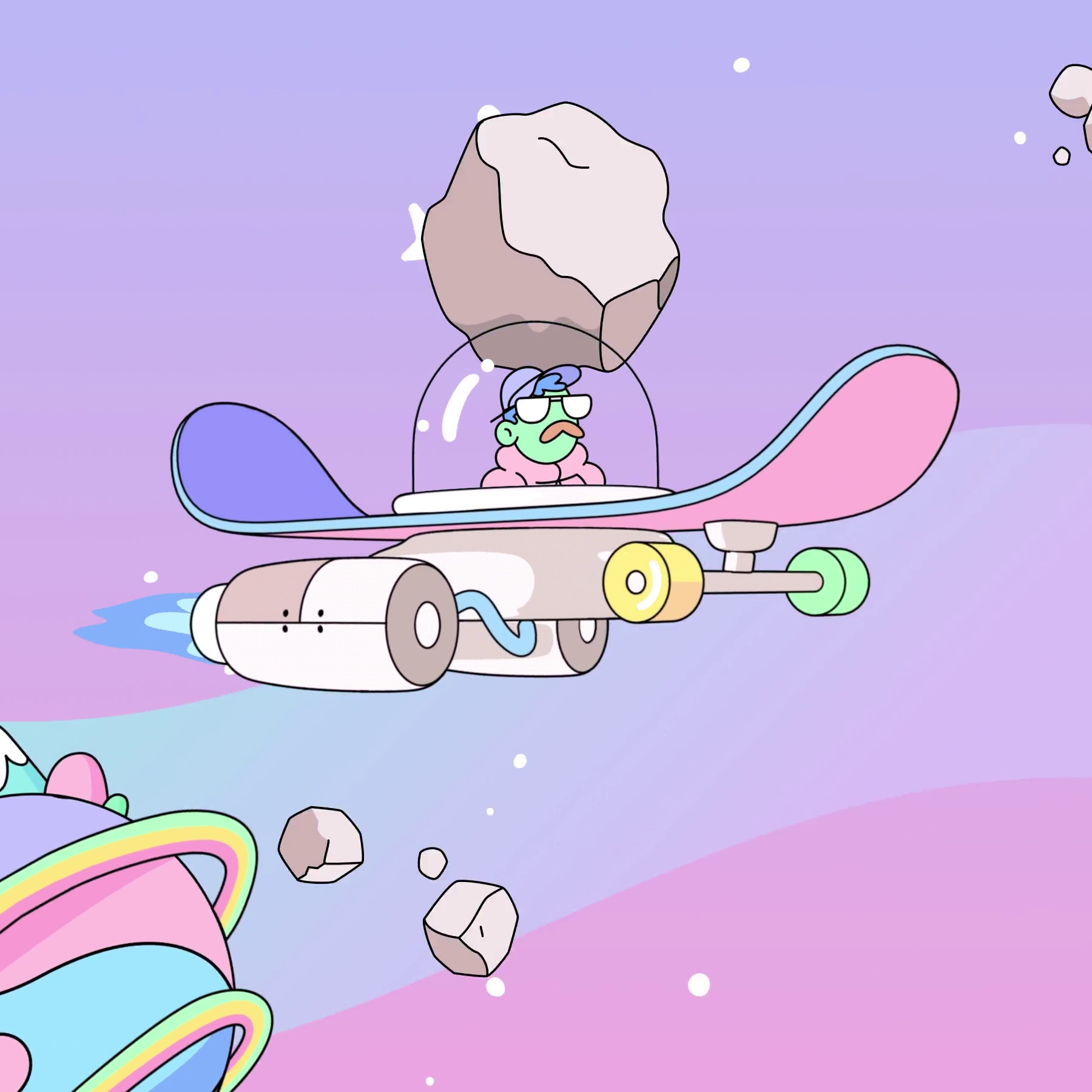 The Doodles Founders - Space Doodles - Space Doodle #68 - NFT # 68