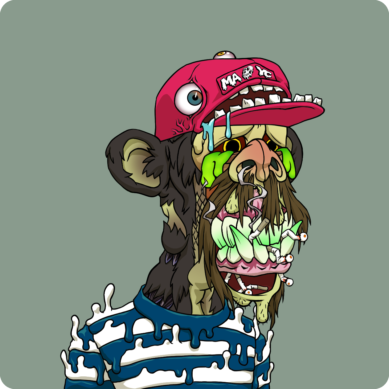 Yuga Labs - Mutant Ape Yacht Club - NFT # 1019